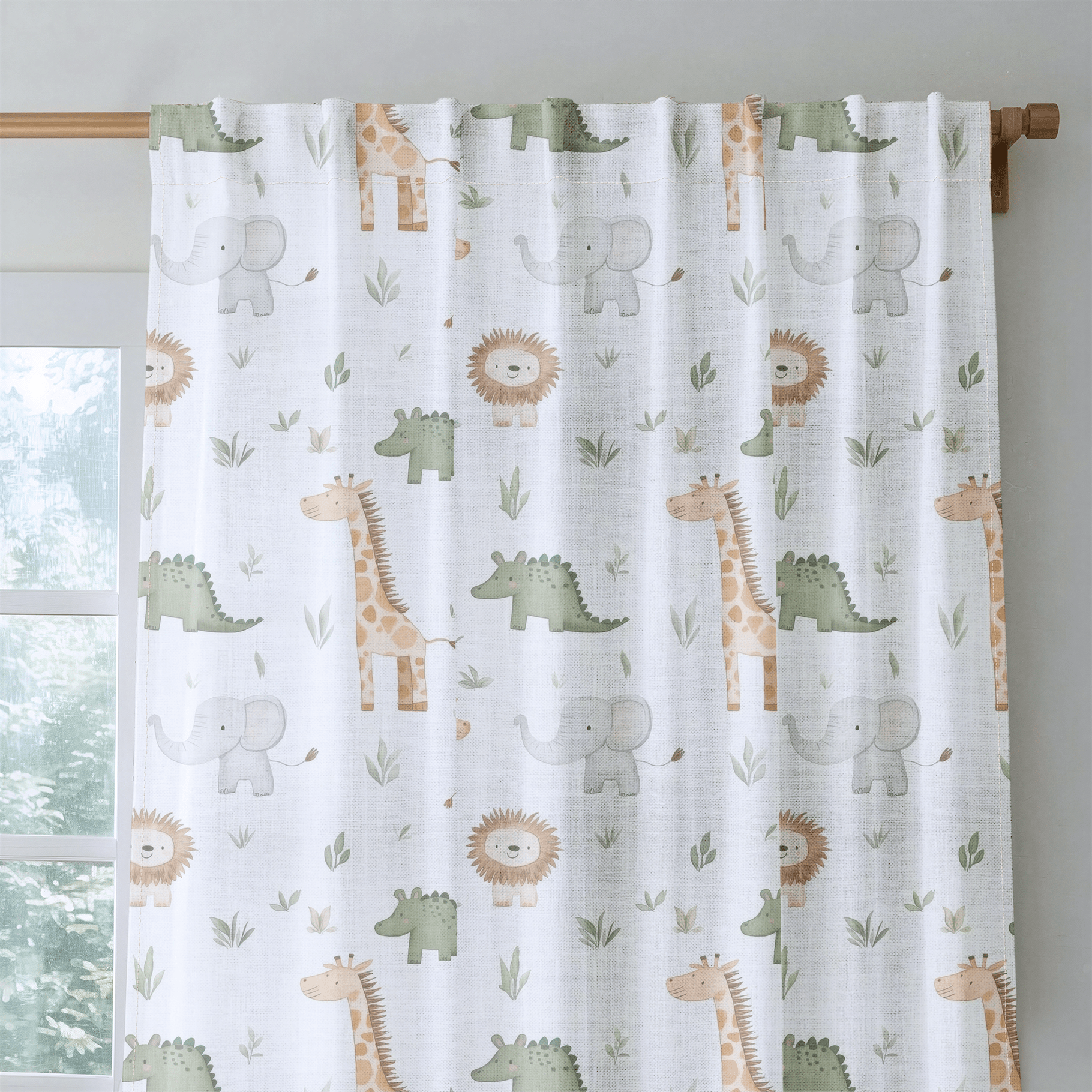 Jungle Friends - Drapery - Lemon Park