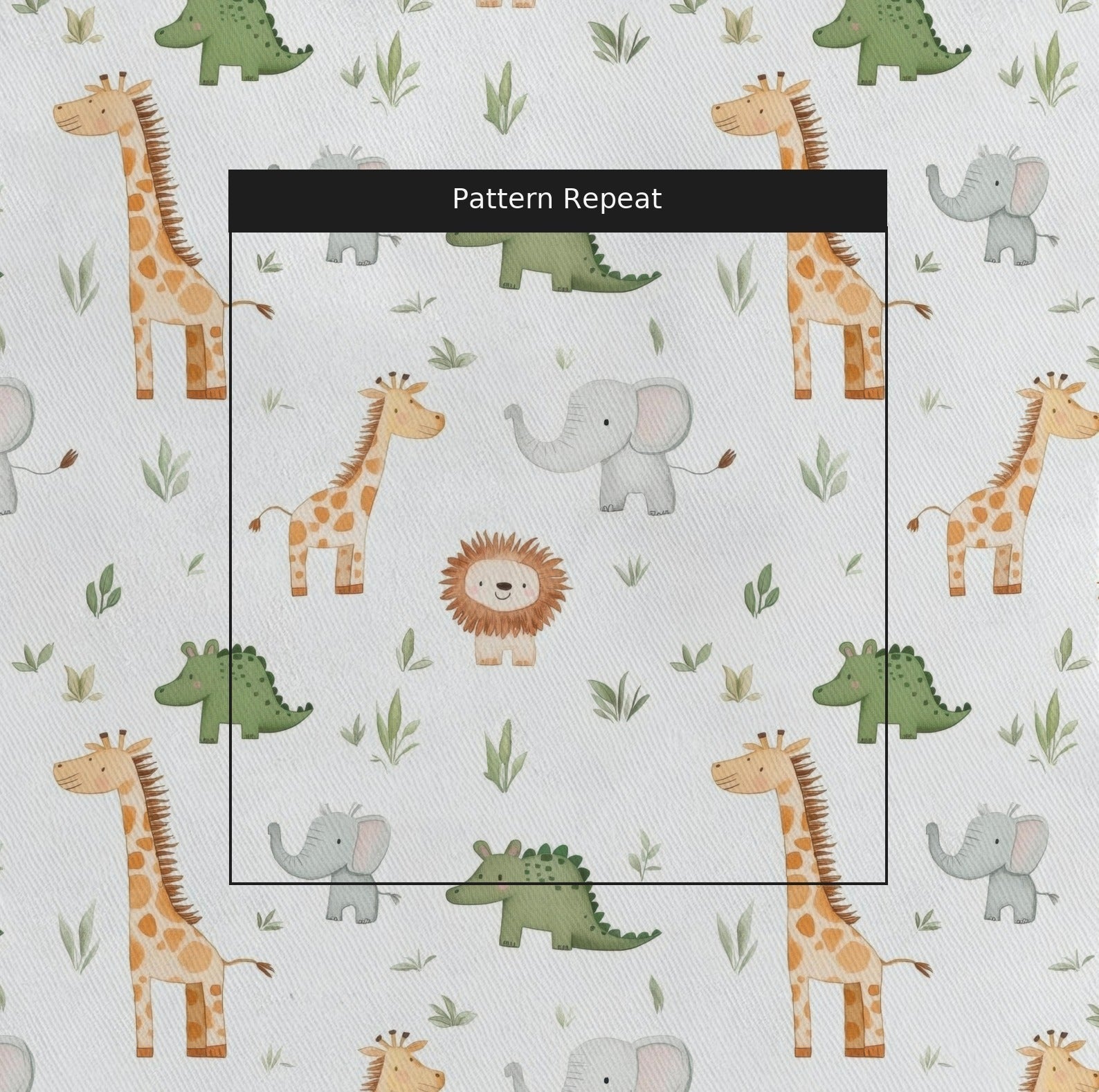 Jungle Friends - Fabric - Benton Lane Home - Lemon Park