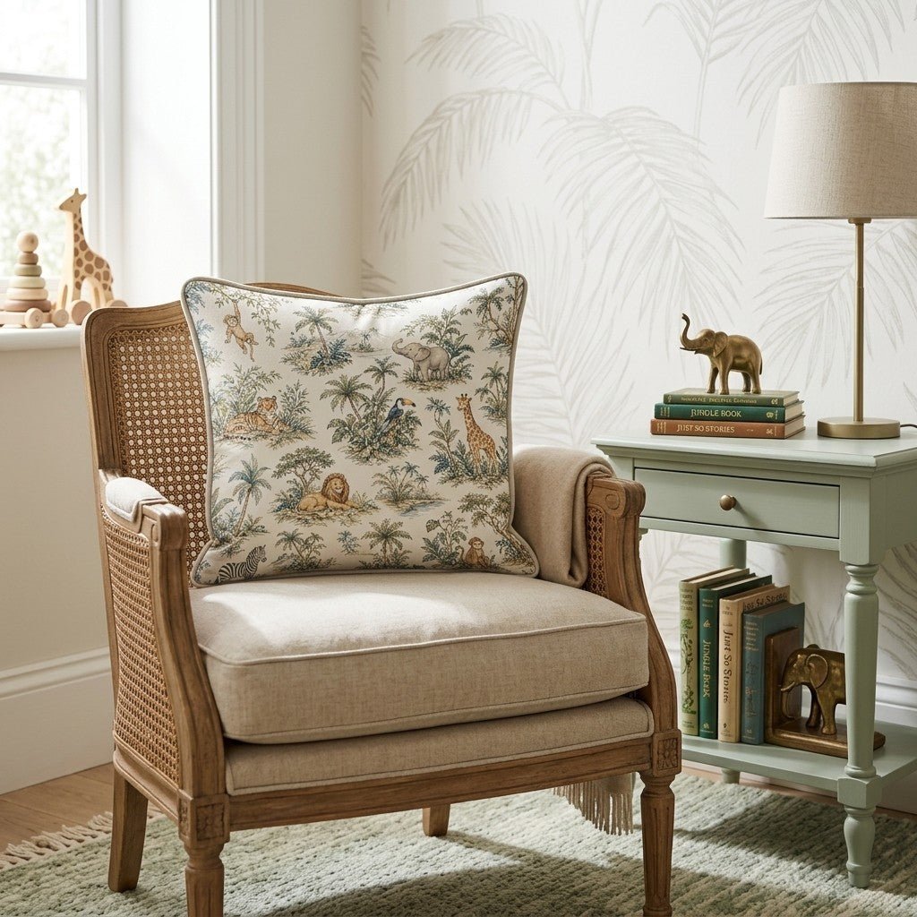Jungle Toile Throw Pillow - Benton Lane Home - Hillcroft Home