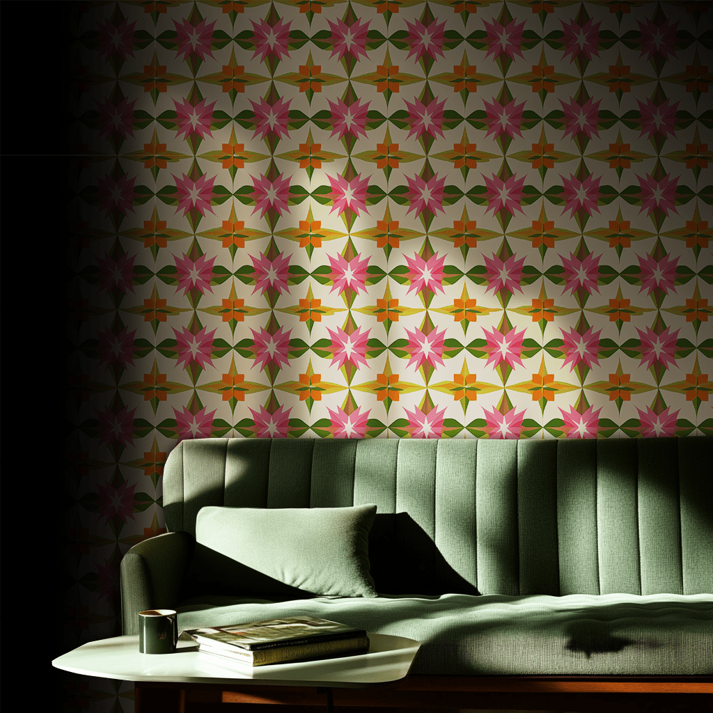 Kaleido Bloom Wallpaper - Benton Lane Home - Painted Paper