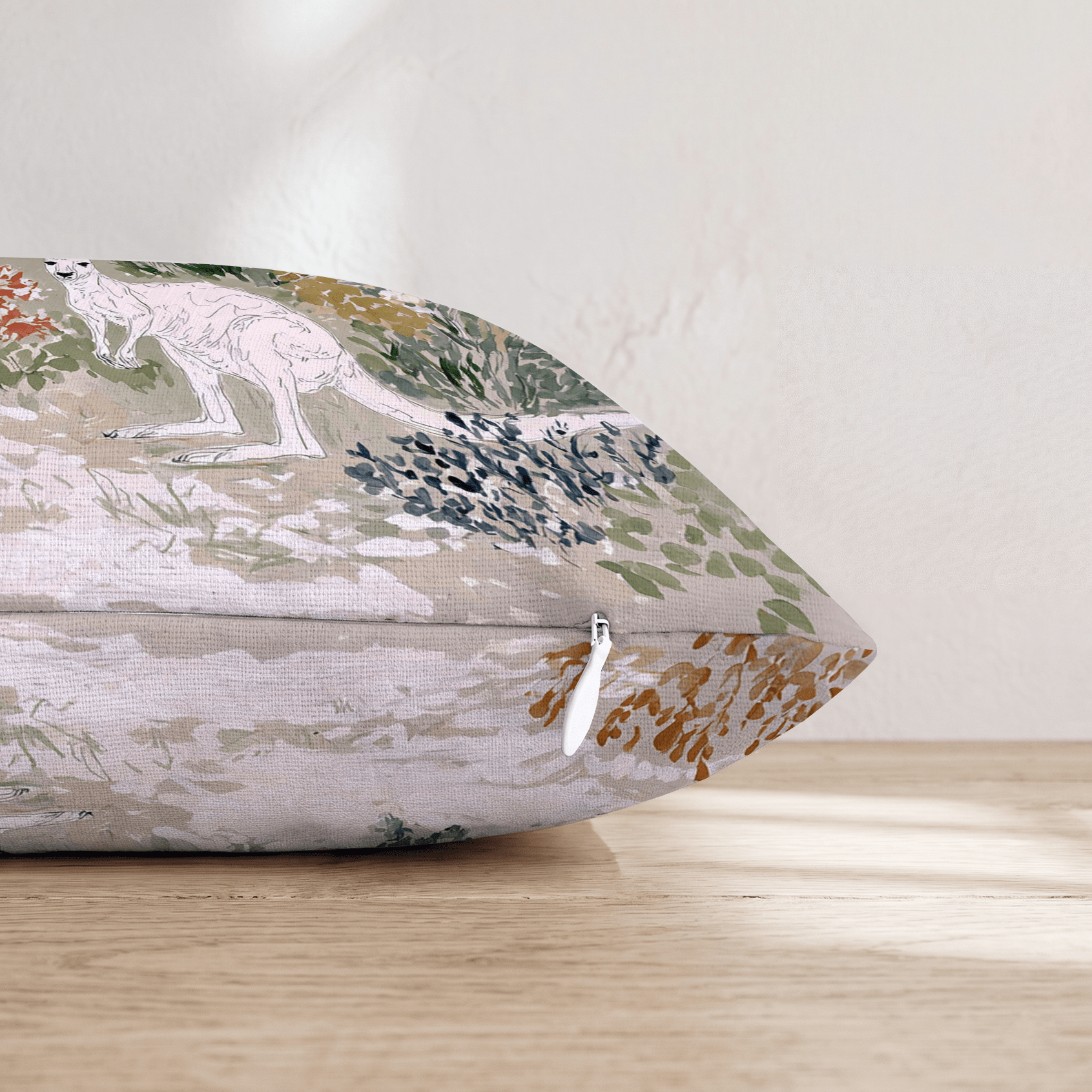 Kangaroo Forest Throw Pillow - Hillcroft Home