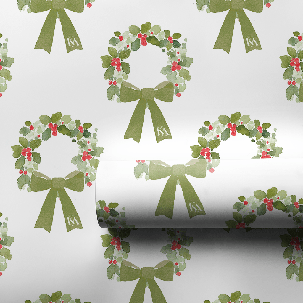 Kappa Laurel - Wrapping Paper - Benton Lane Home - Lemon Park