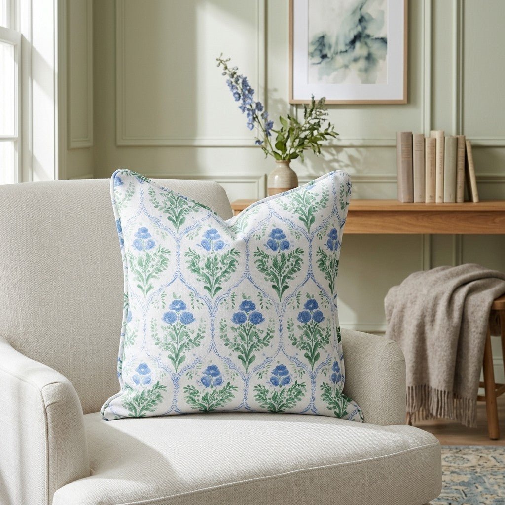 Keepsake Garden Throw Pillow - Lemon Park