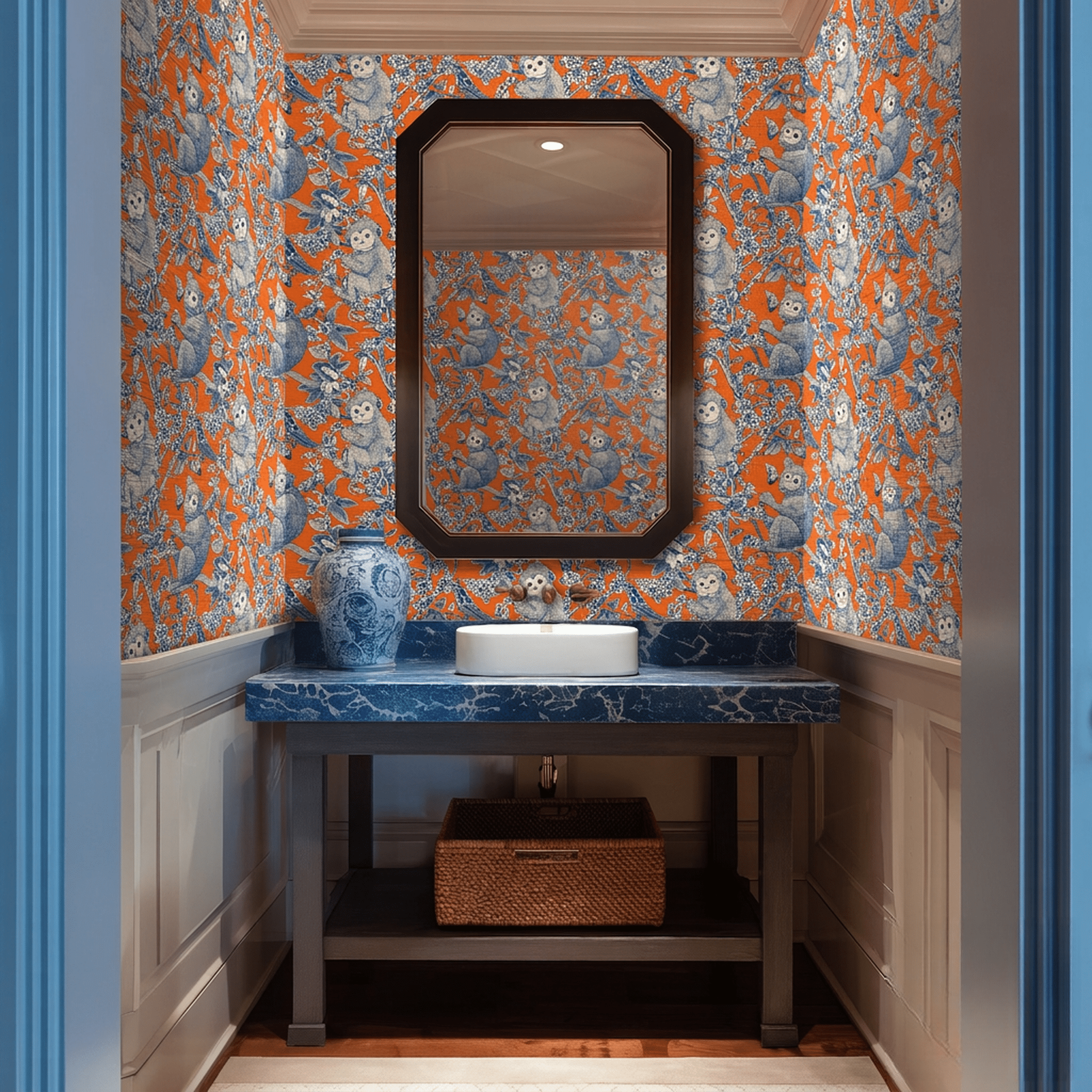 Kenji Faux Grasscloth Wallpaper - Benton Lane Home - Painted Paper