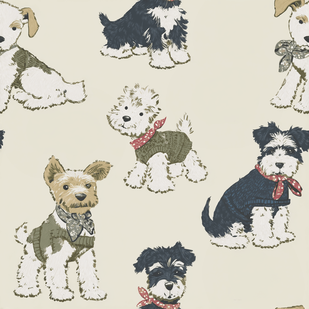 Kennel Club Classic Wallpaper - Benton Lane Home - Painted Paper