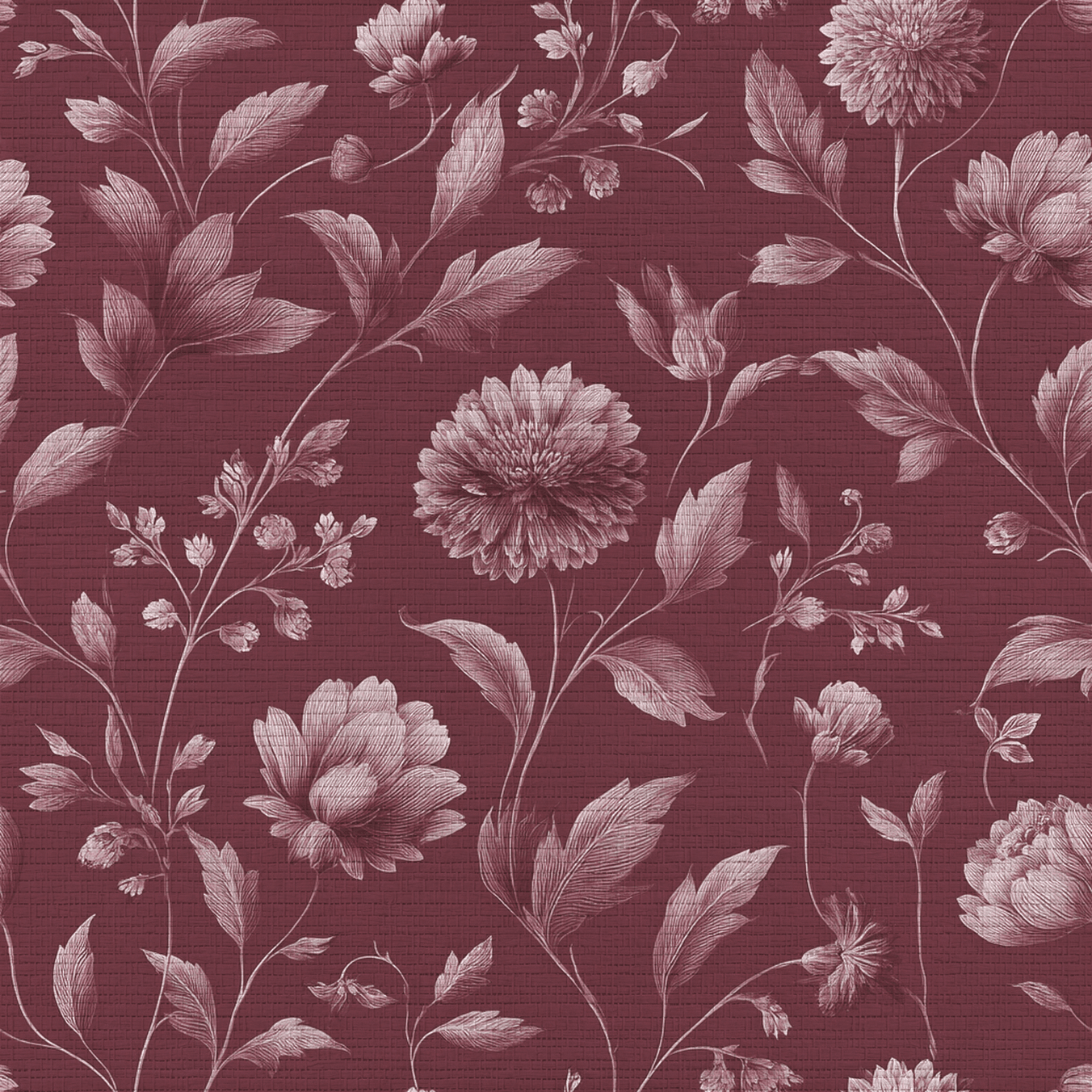 Kensington Bloom Faux Grasscloth Wallpaper - Painted Paper