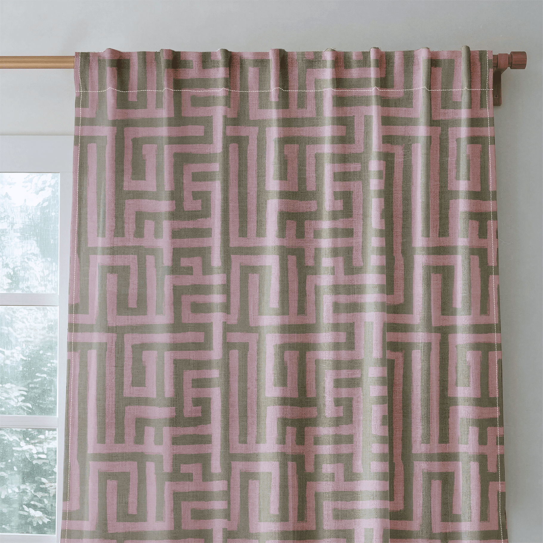 Kensington Maze - Drapery - Benton Lane Home - Lemon Park