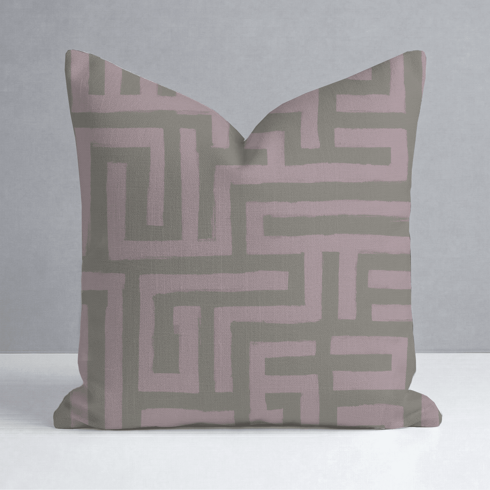 Kensington Maze Throw Pillow - Benton Lane Home - Lemon Park