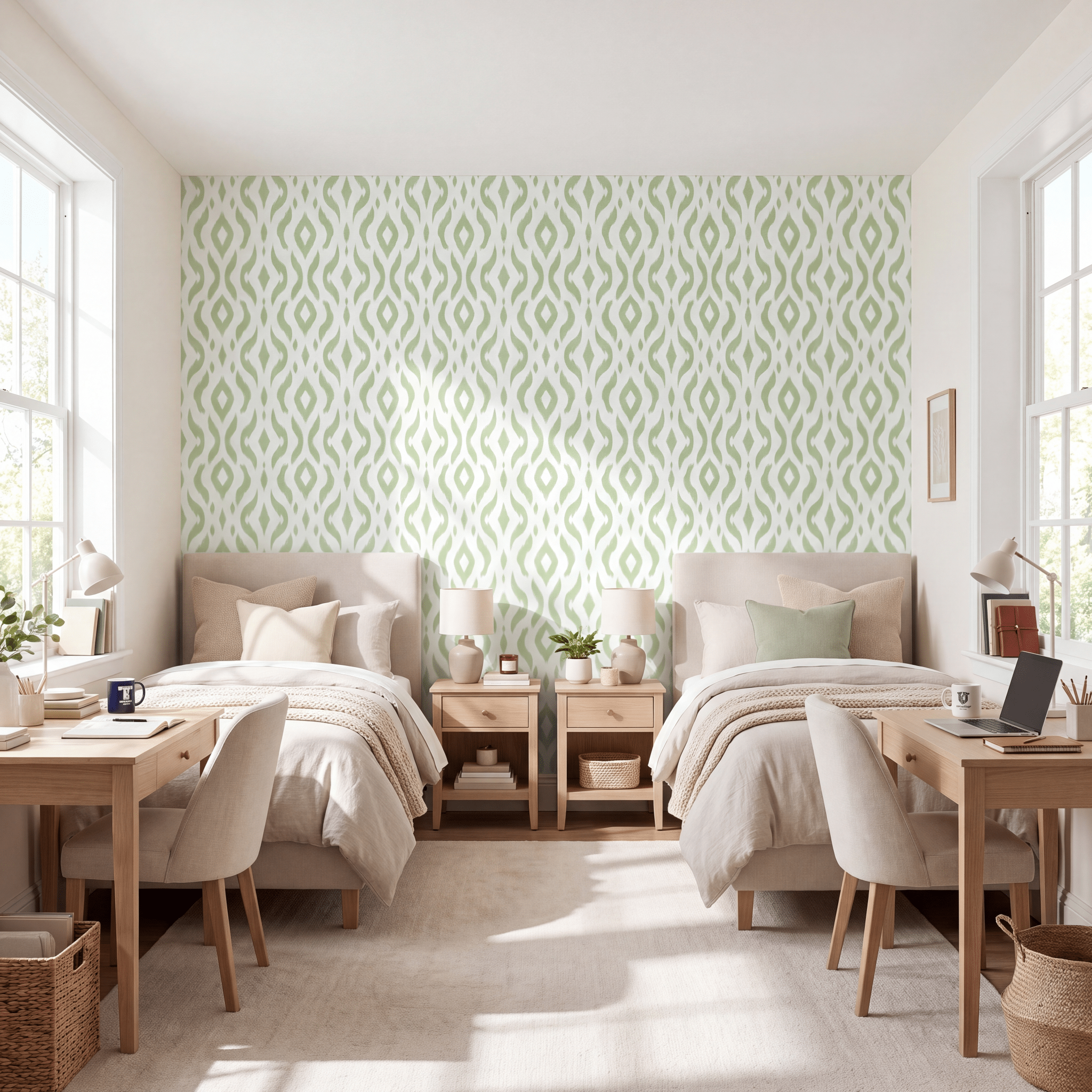 Key Lime Ikat Wallpaper - Lemon Park