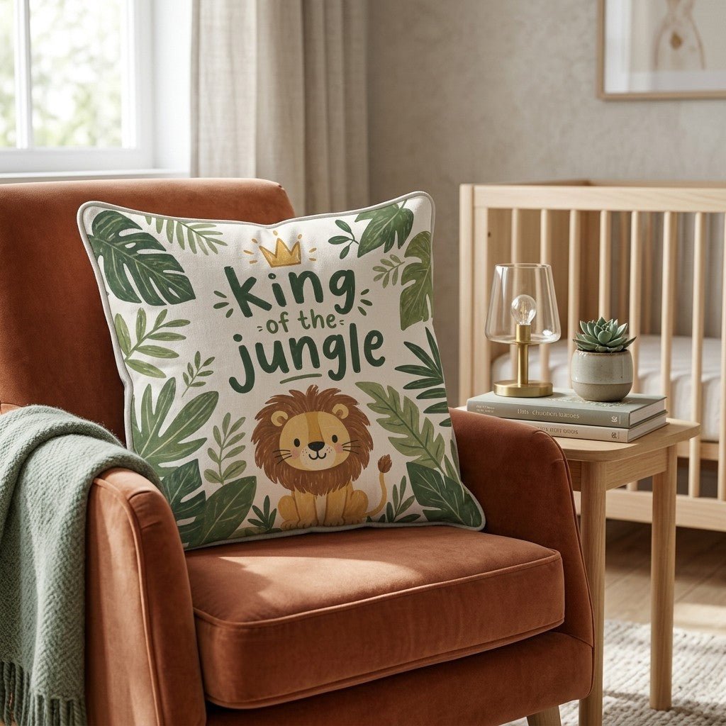 King of the Jungle Throw Pillow - Benton Lane Home - Hillcroft Home