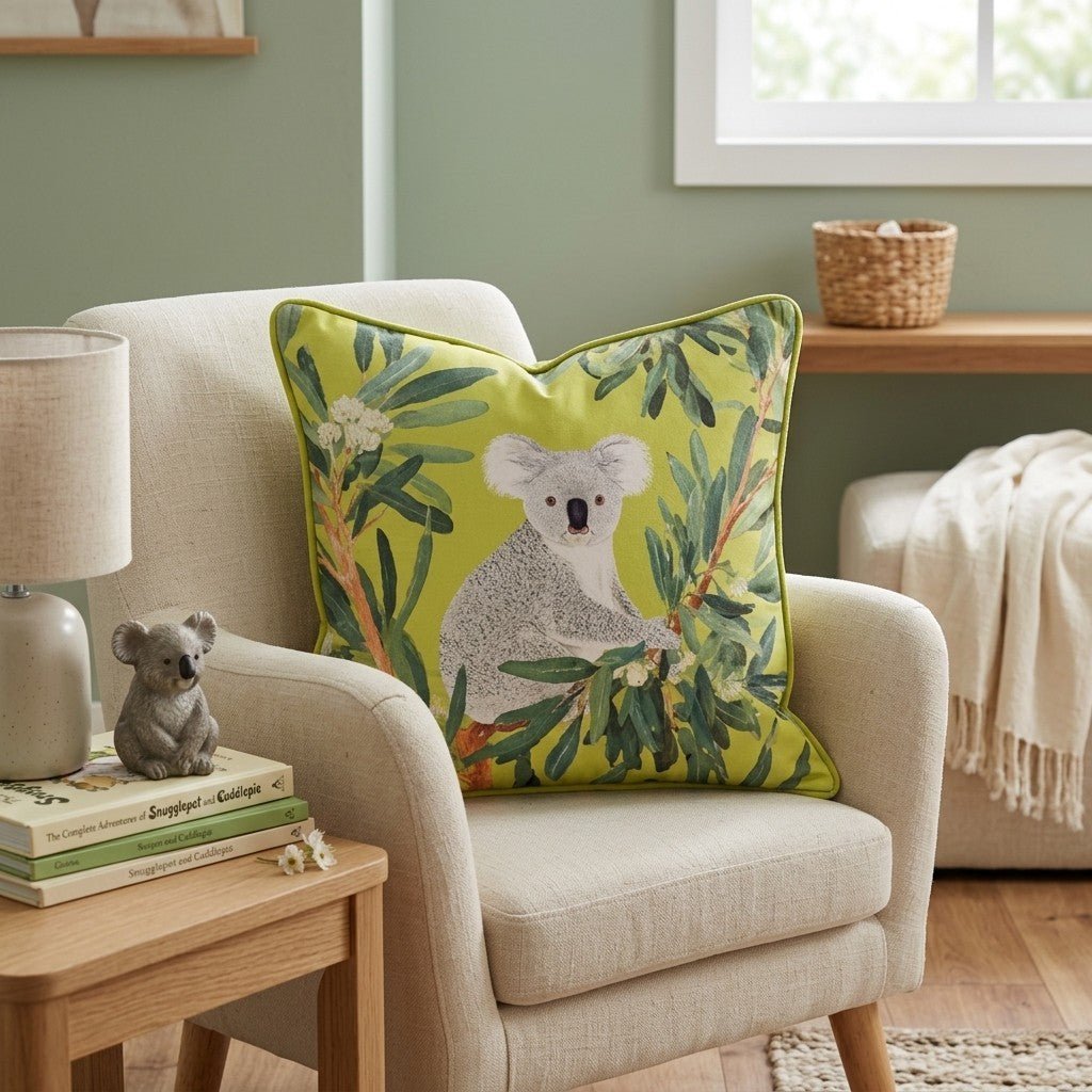 Koala Forest Throw Pillow - Benton Lane Home - Hillcroft Home