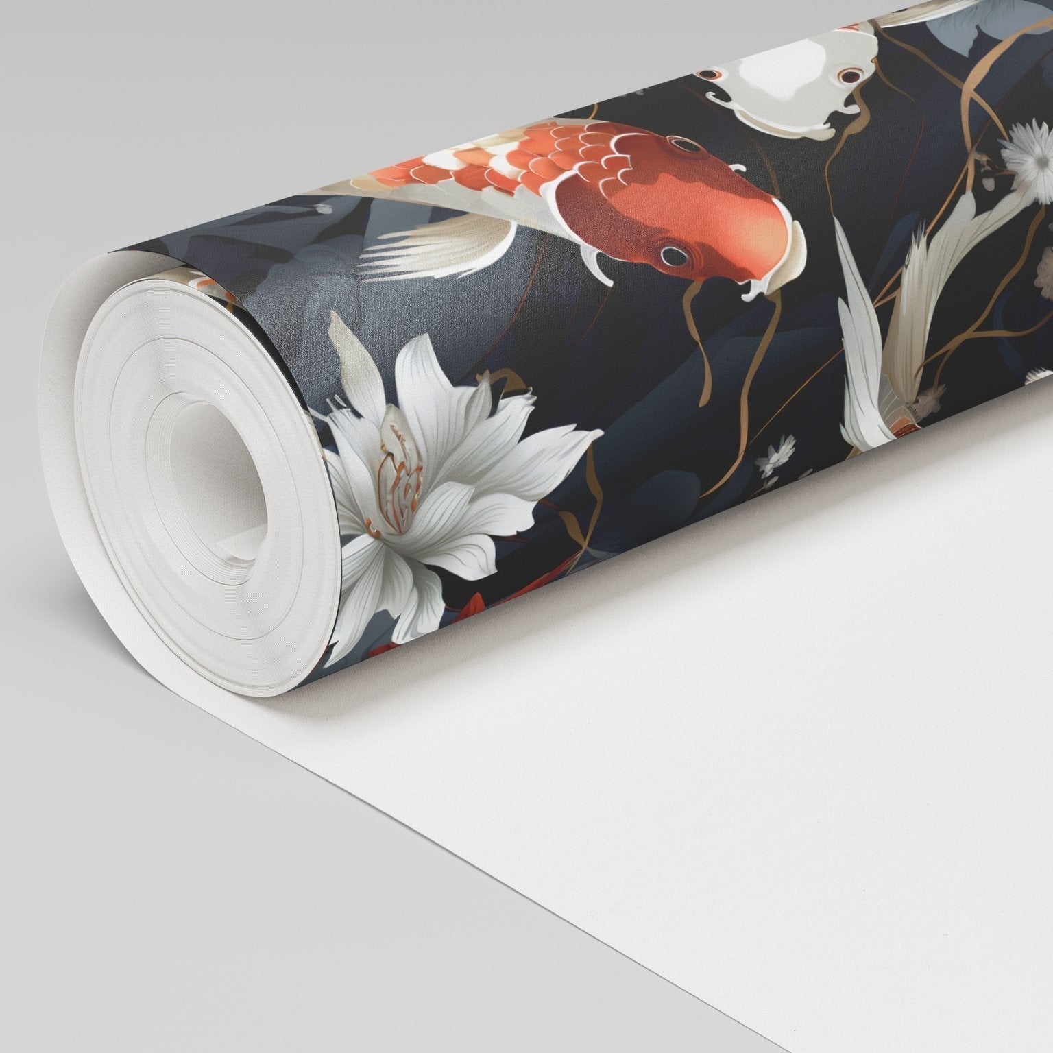Koi Serenity Wallpaper - Benton Lane Home - Painted Paper