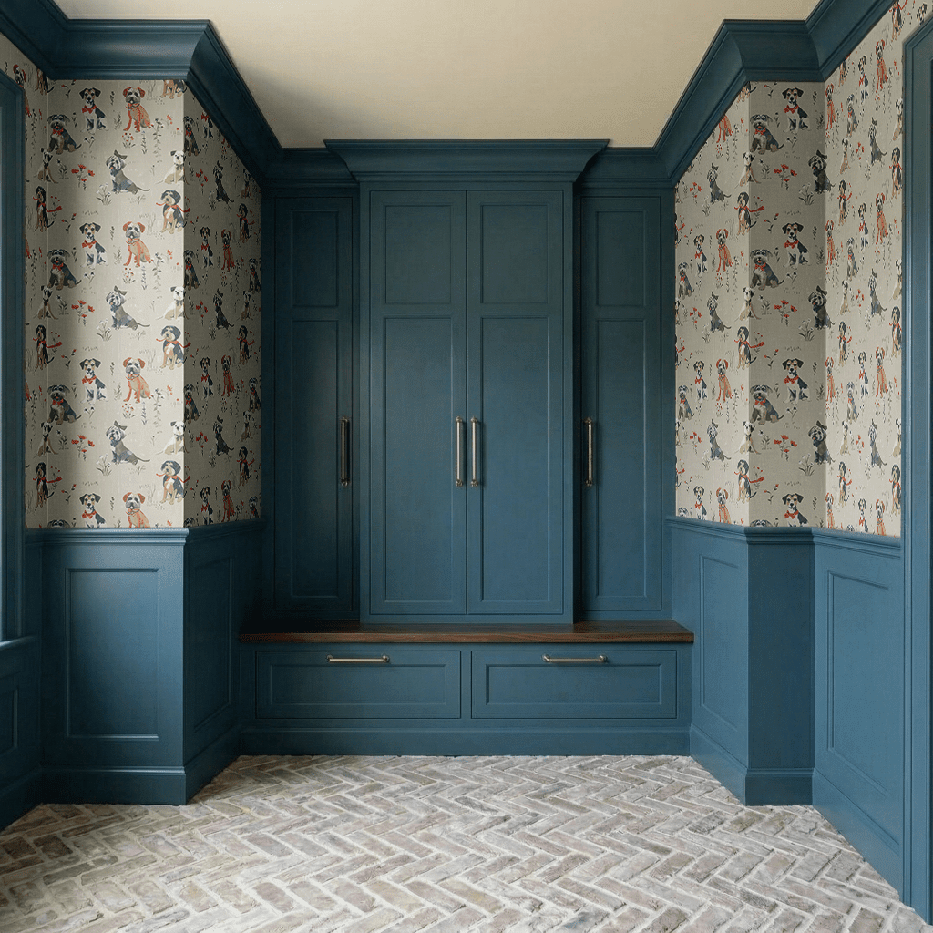 La Vie en Leash Wallpaper - Benton Lane Home - Painted Paper