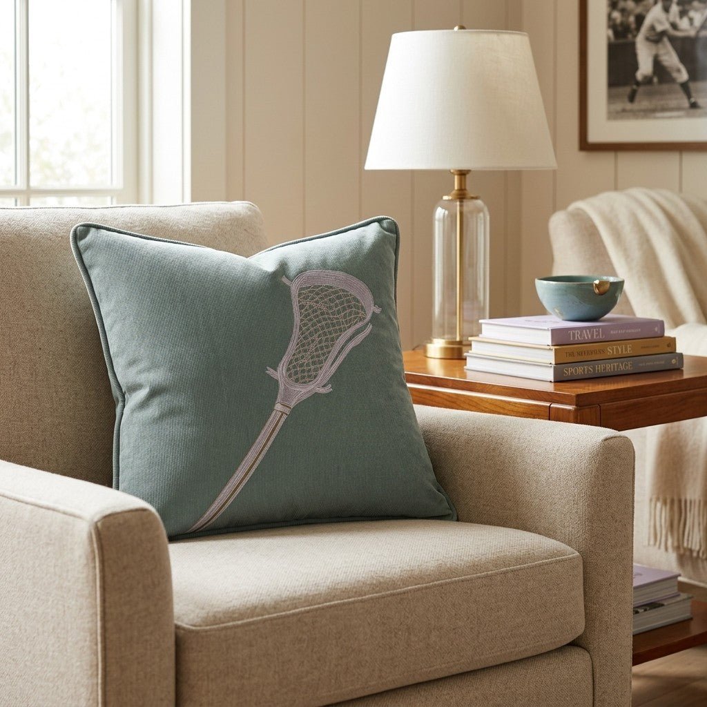 Lacrosse Stick Throw Pillow - Benton Lane Home - Hillcroft Home