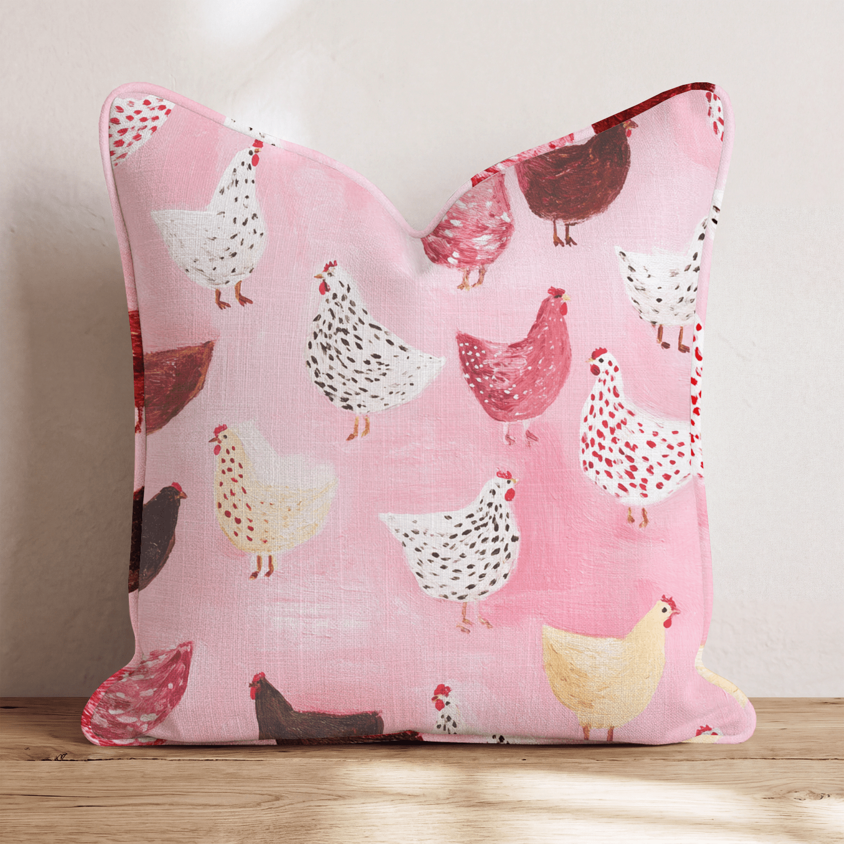 Lady Cluck Throw Pillow - Benton Lane Home - Hillcroft Home