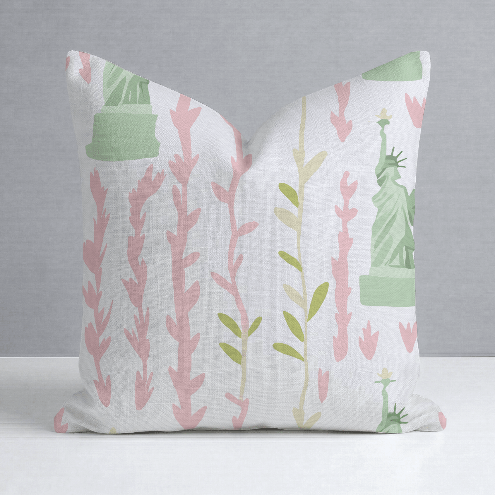Lady Liberty Throw Pillow - Lemon Park