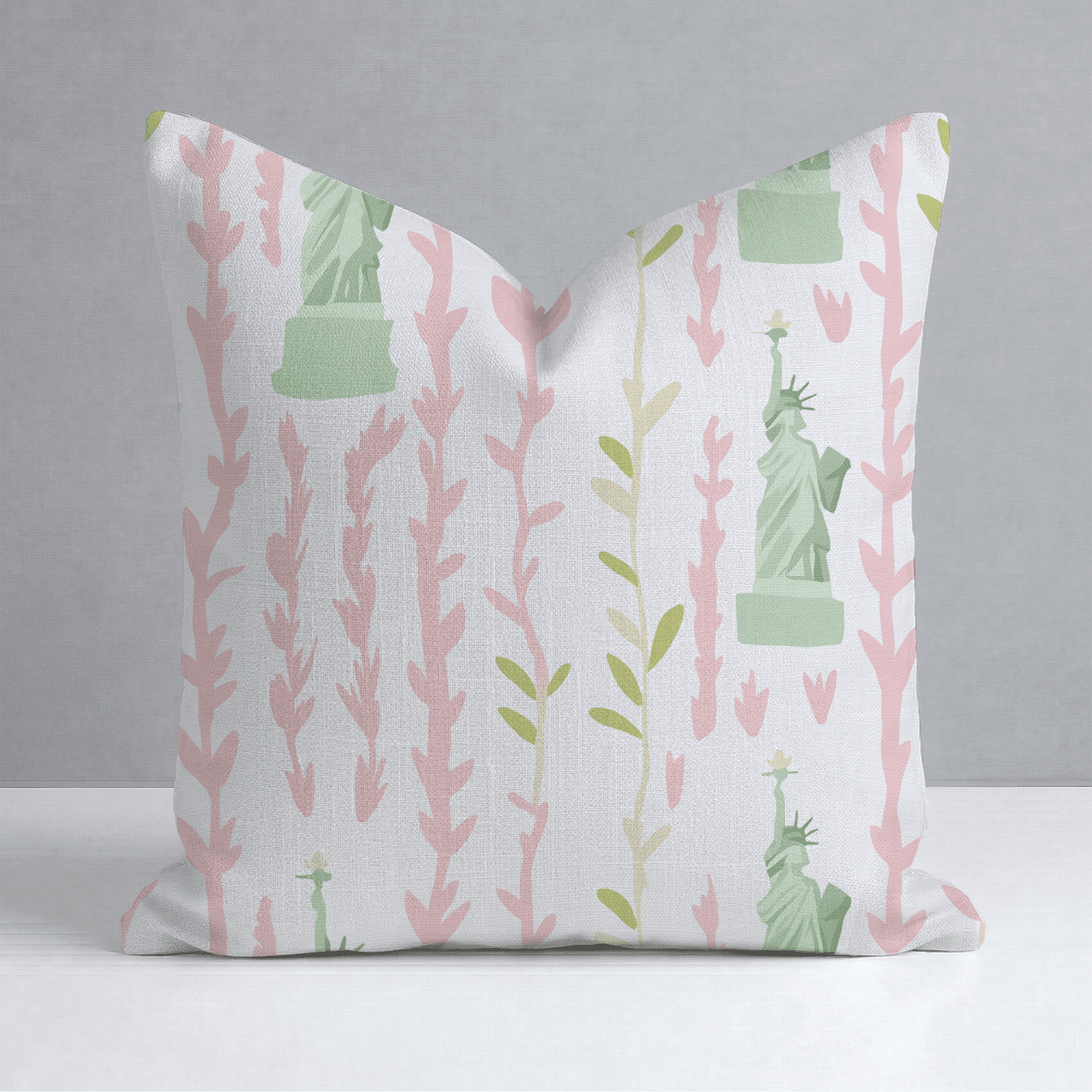 Lady Liberty Throw Pillow - Benton Lane Home - Lemon Park