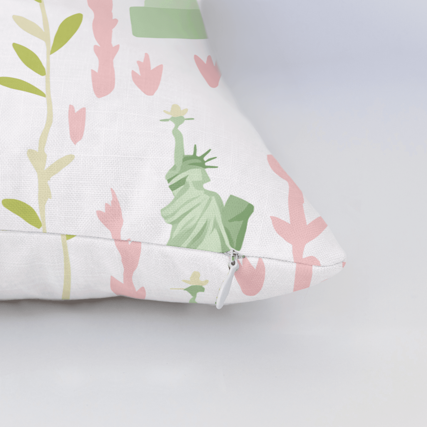 Lady Liberty Throw Pillow - Benton Lane Home - Lemon Park