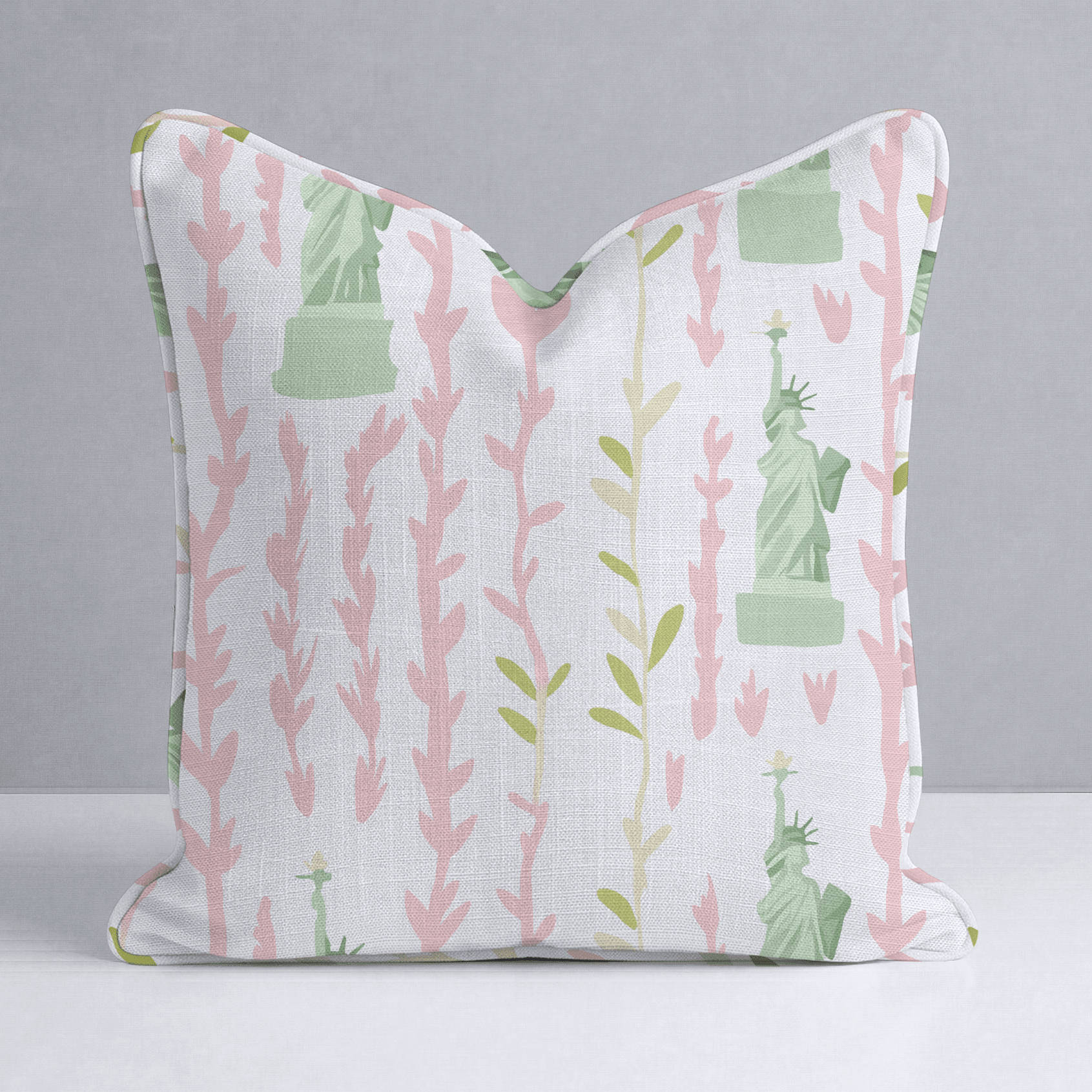 Lady Liberty Throw Pillow - Benton Lane Home - Lemon Park