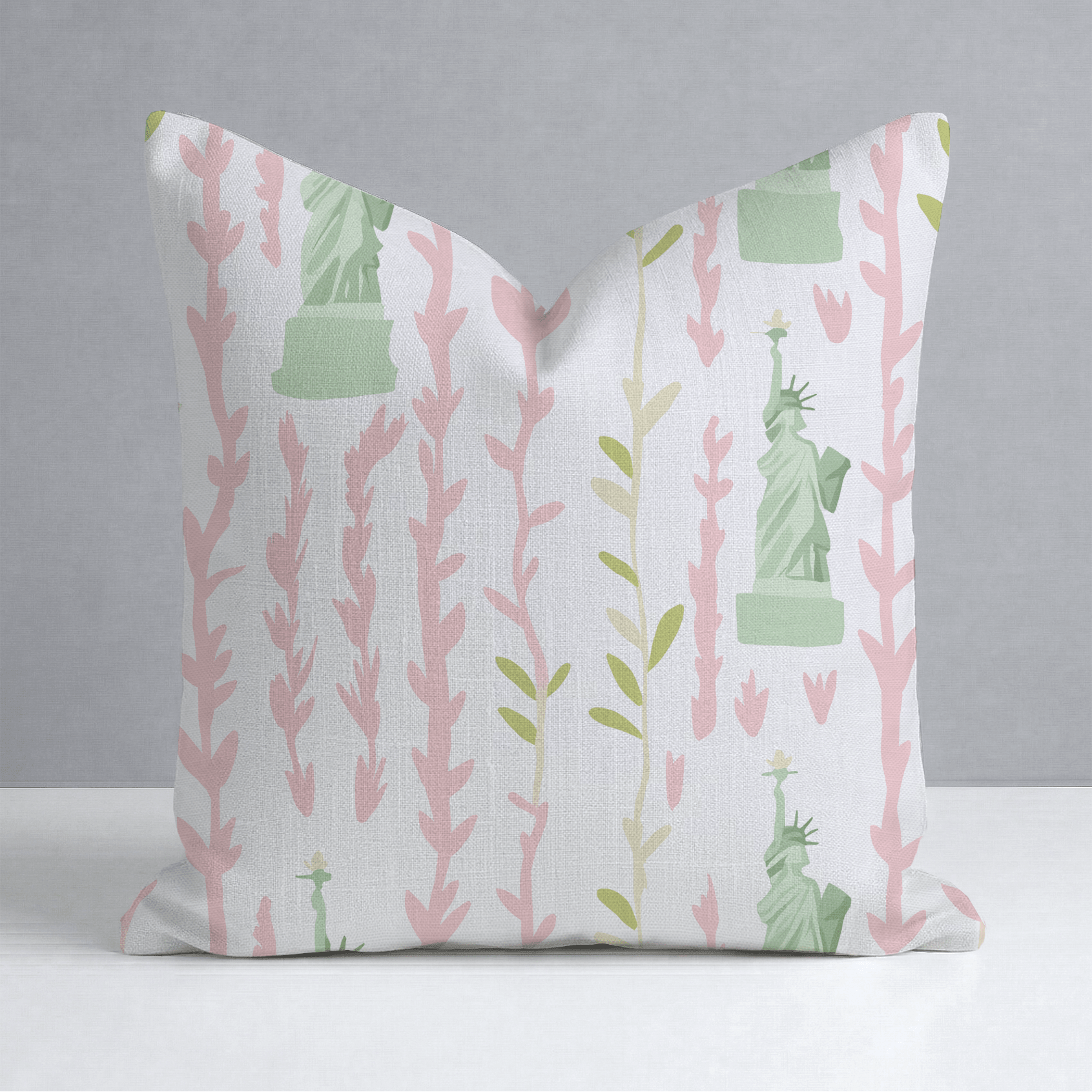 Lady Liberty Throw Pillow - Lemon Park