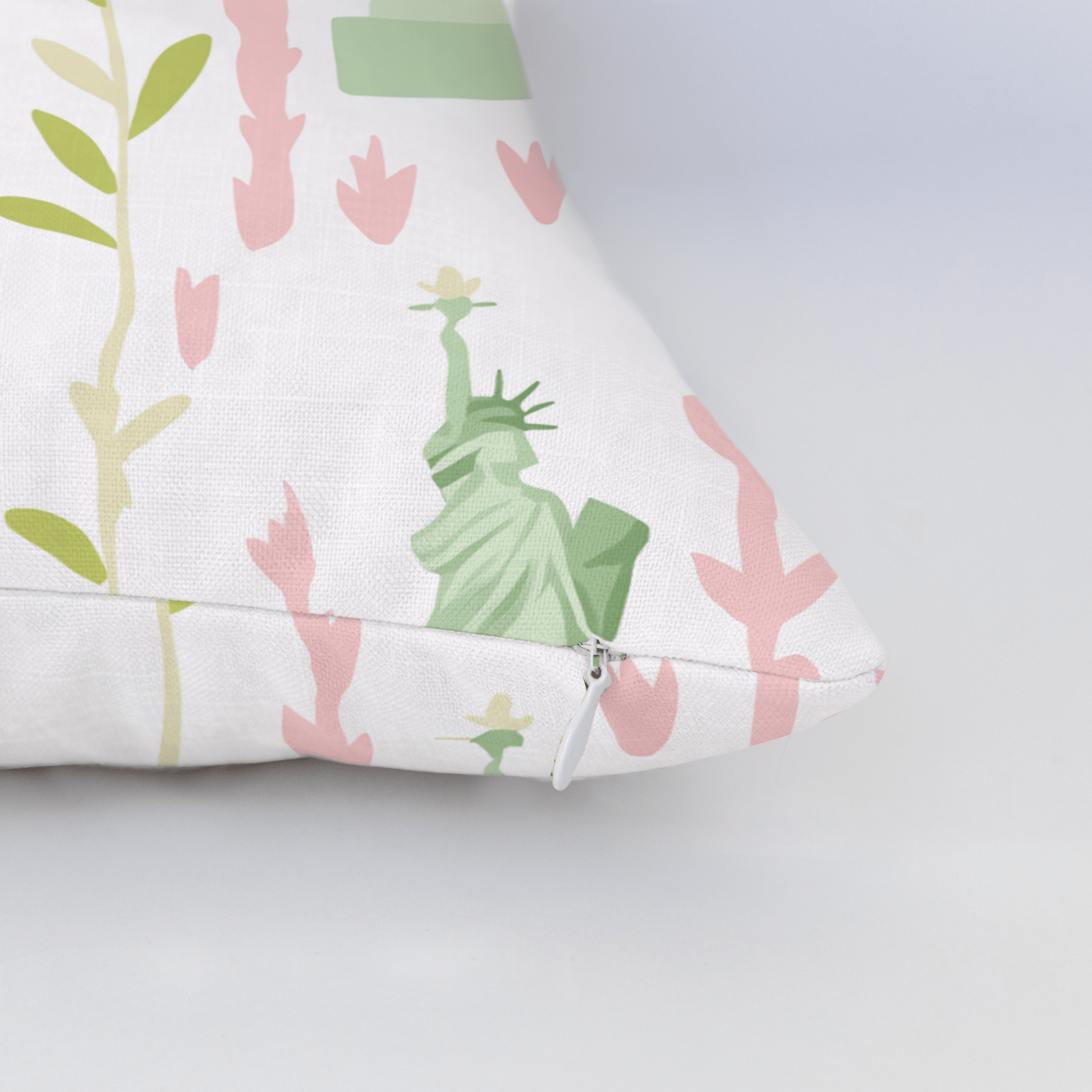 Lady Liberty Throw Pillow - Lemon Park