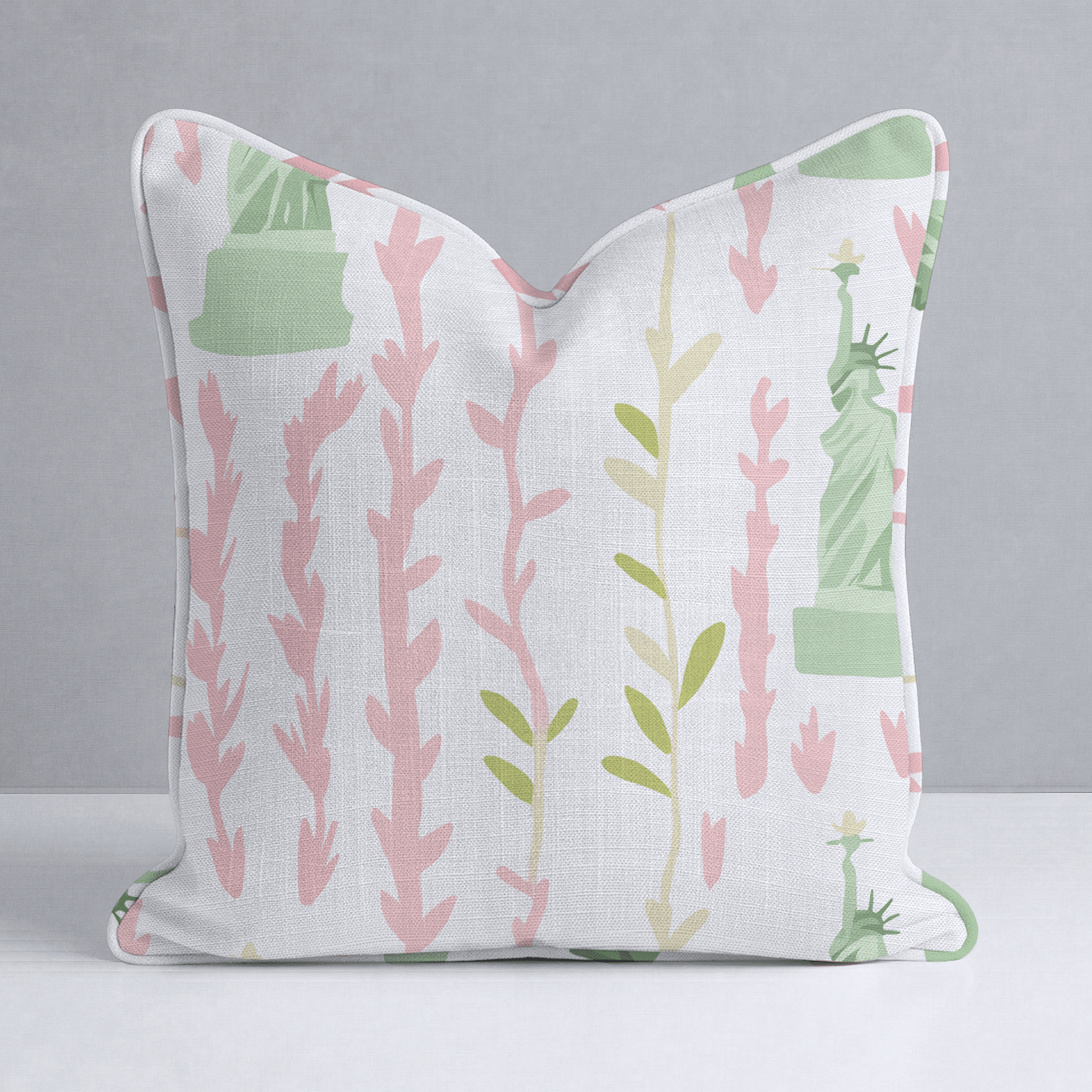 Lady Liberty Throw Pillow - Lemon Park