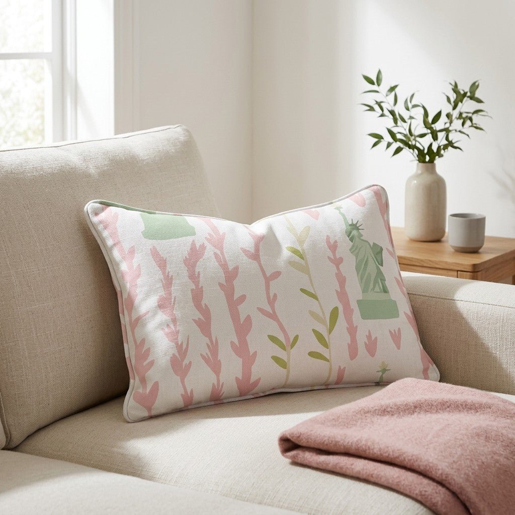 Lady Liberty Throw Pillow - Lemon Park