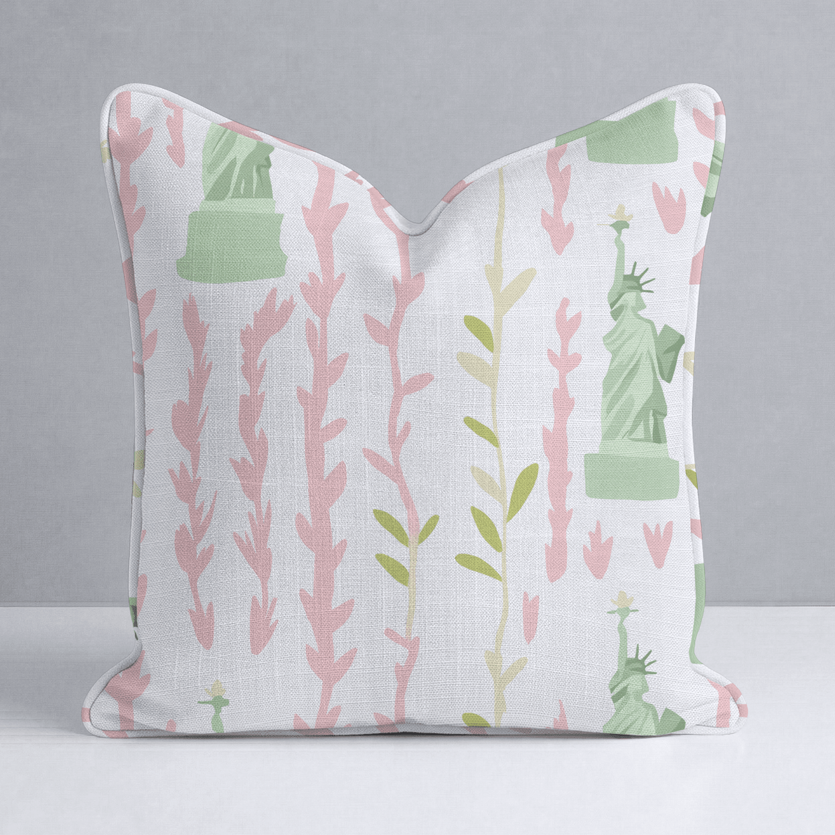 Lady Liberty Throw Pillow - Benton Lane Home - Lemon Park