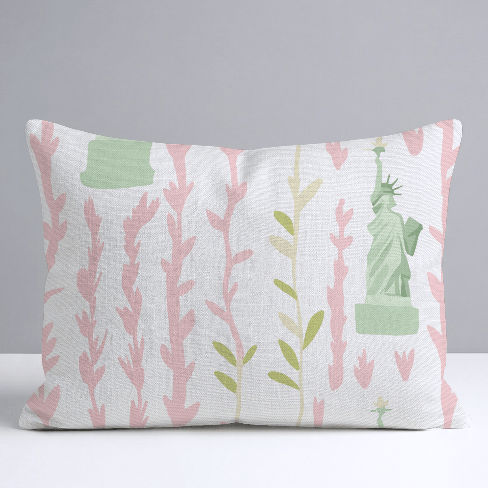Lady Liberty Throw Pillow - Lemon Park