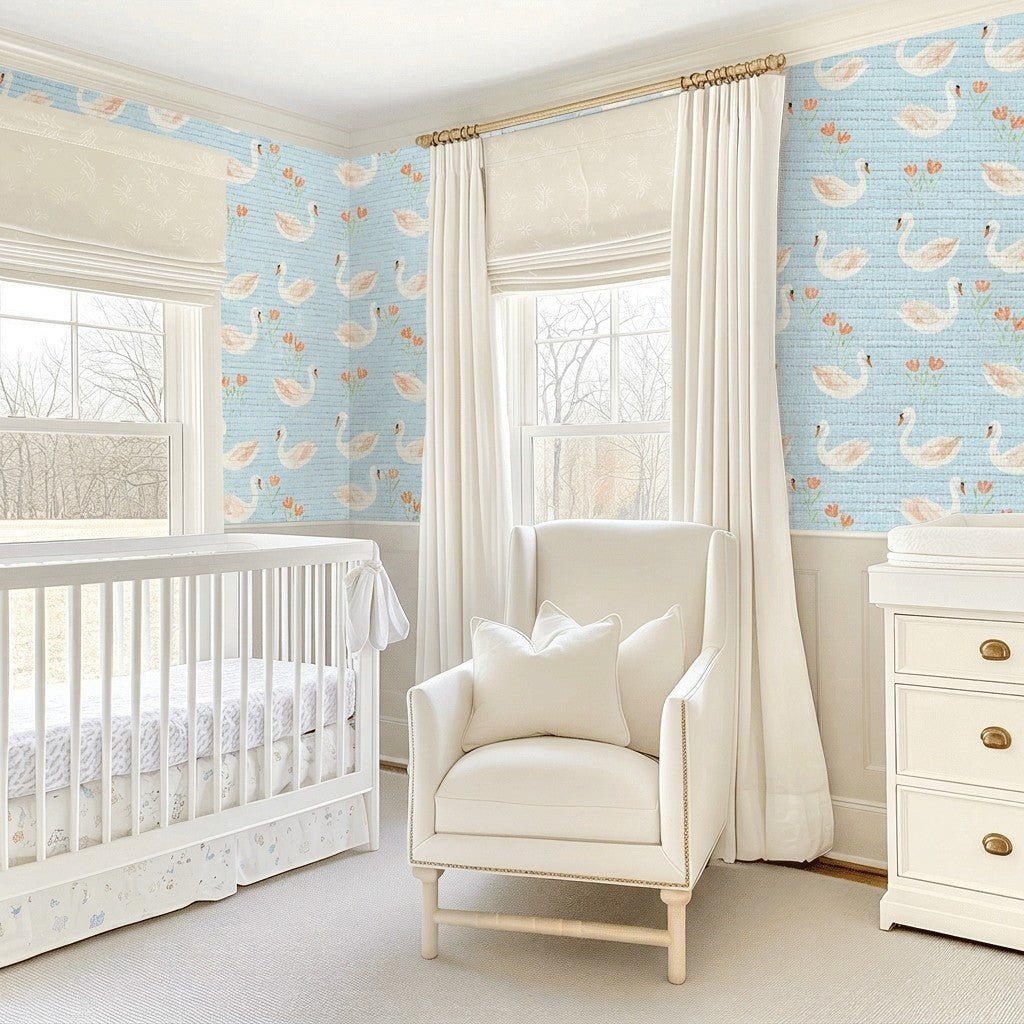 Laguna Faux Grasscloth Wallpaper - Benton Lane Home - Lemon Park