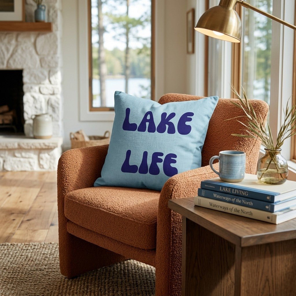 Lake Life Throw Pillow - Benton Lane Home - Hillcroft Home