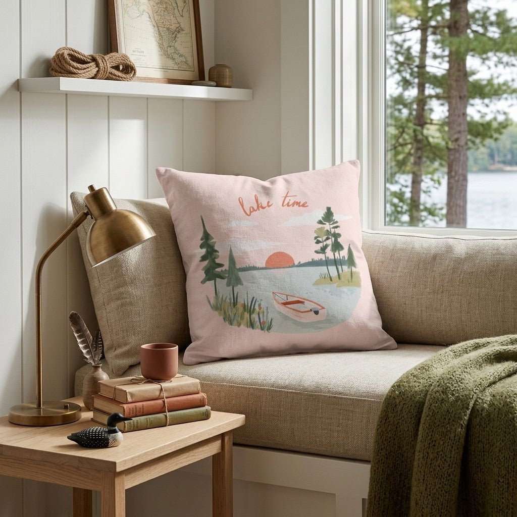 Lake Time Throw Pillow - Benton Lane Home - Hillcroft Home