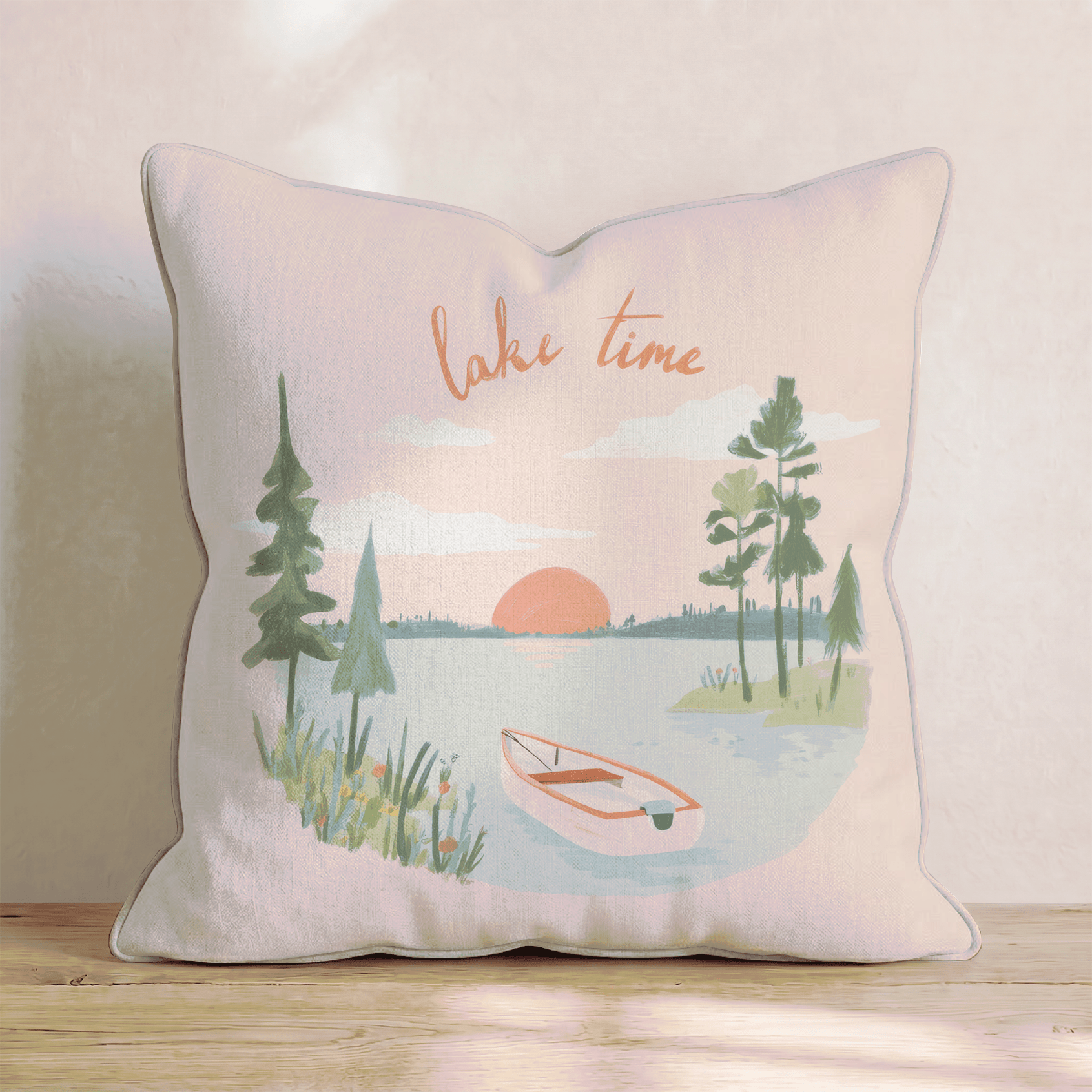 Lake Time Throw Pillow - Benton Lane Home - Hillcroft Home