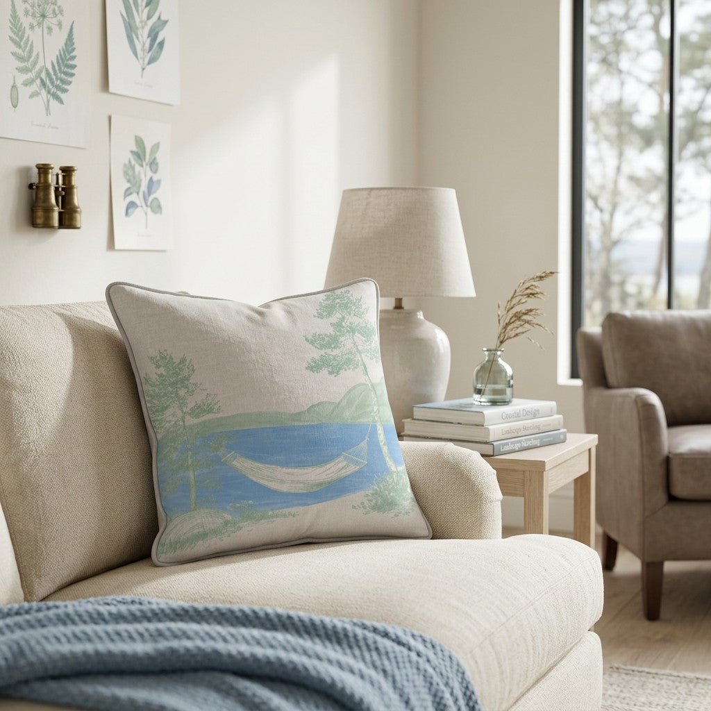 Lakeside Lounge Throw Pillow - Benton Lane Home - Hillcroft Home
