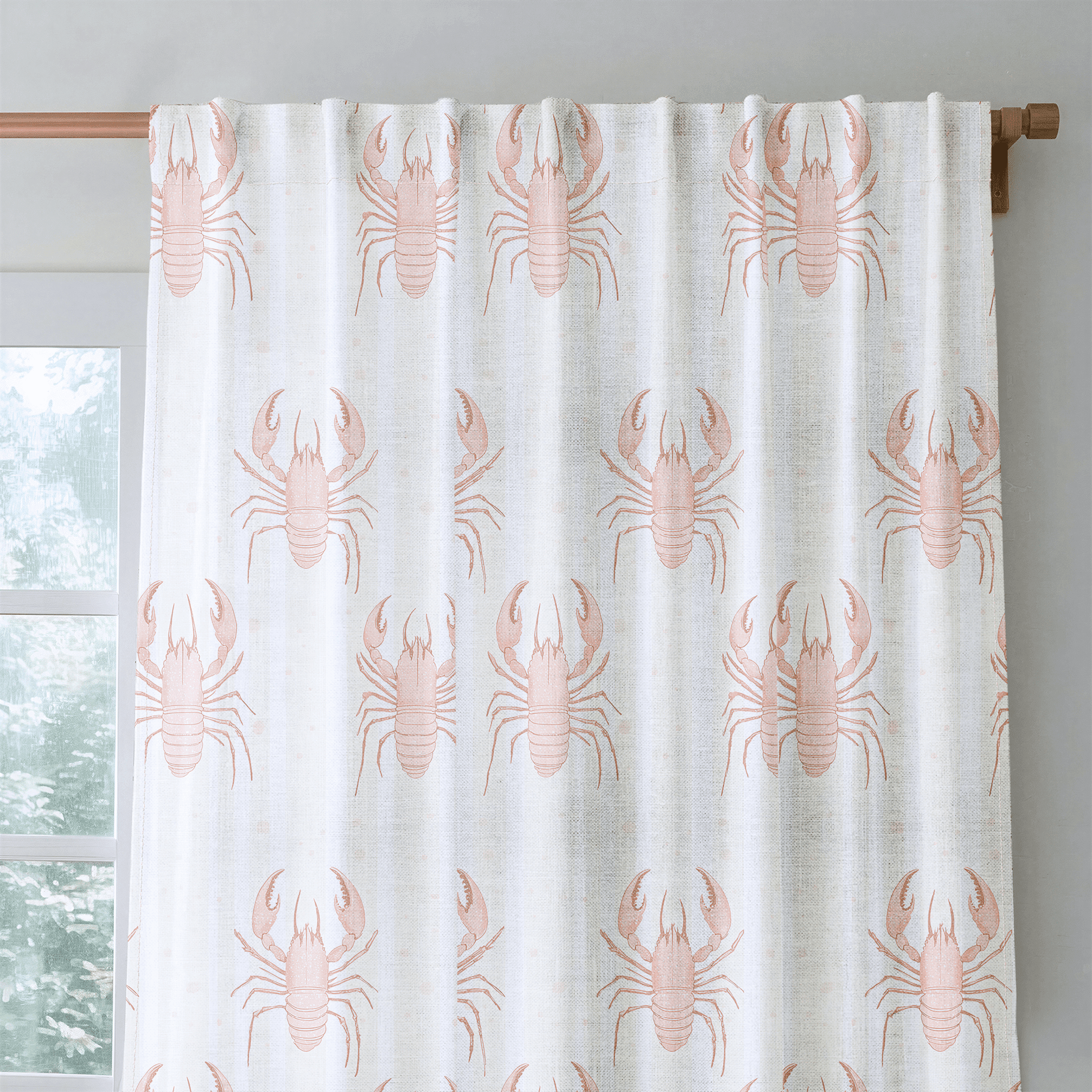Larry Lobsters - Drapery - Benton Lane Home - Lemon Park