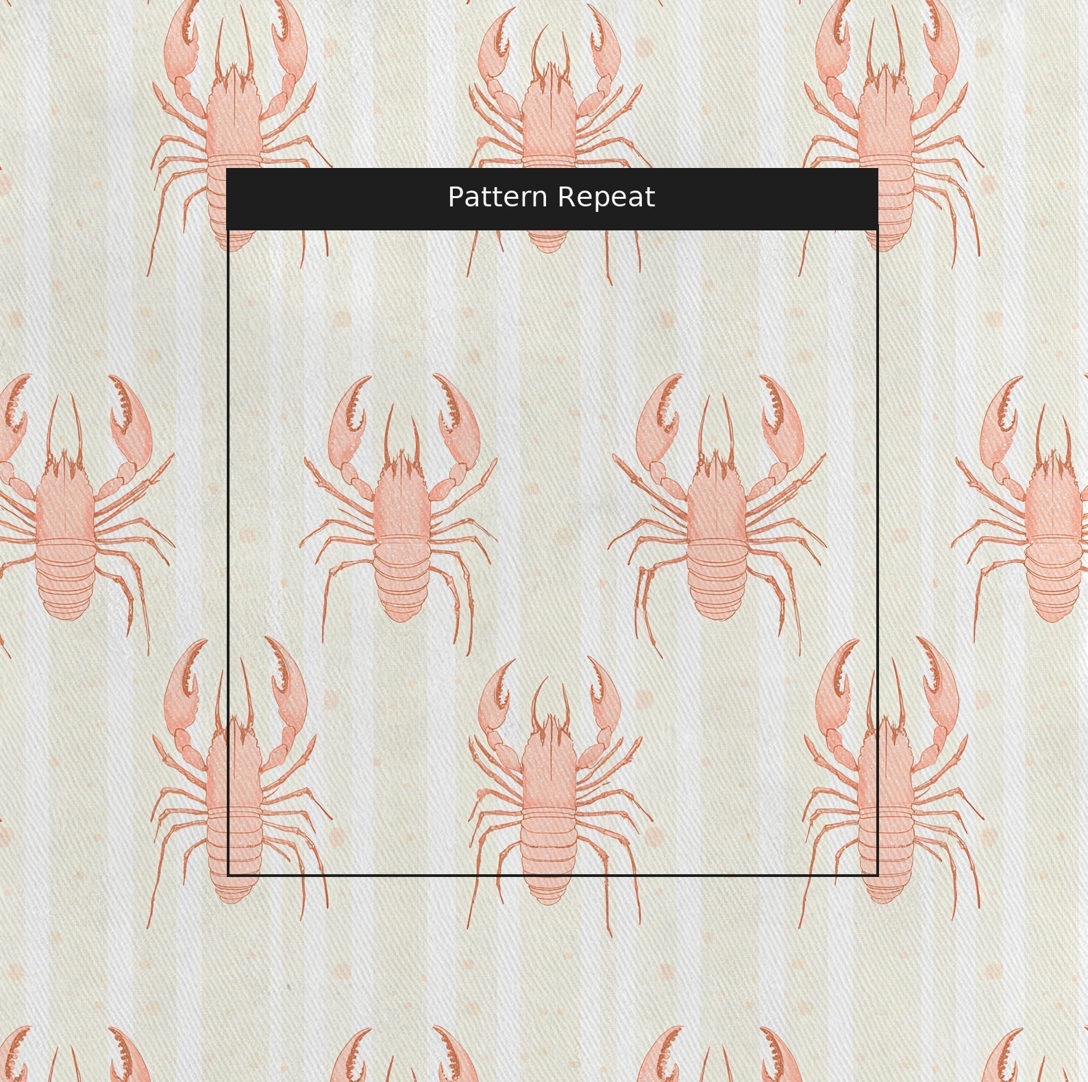 Larry Lobsters - Fabric - Benton Lane Home - Lemon Park