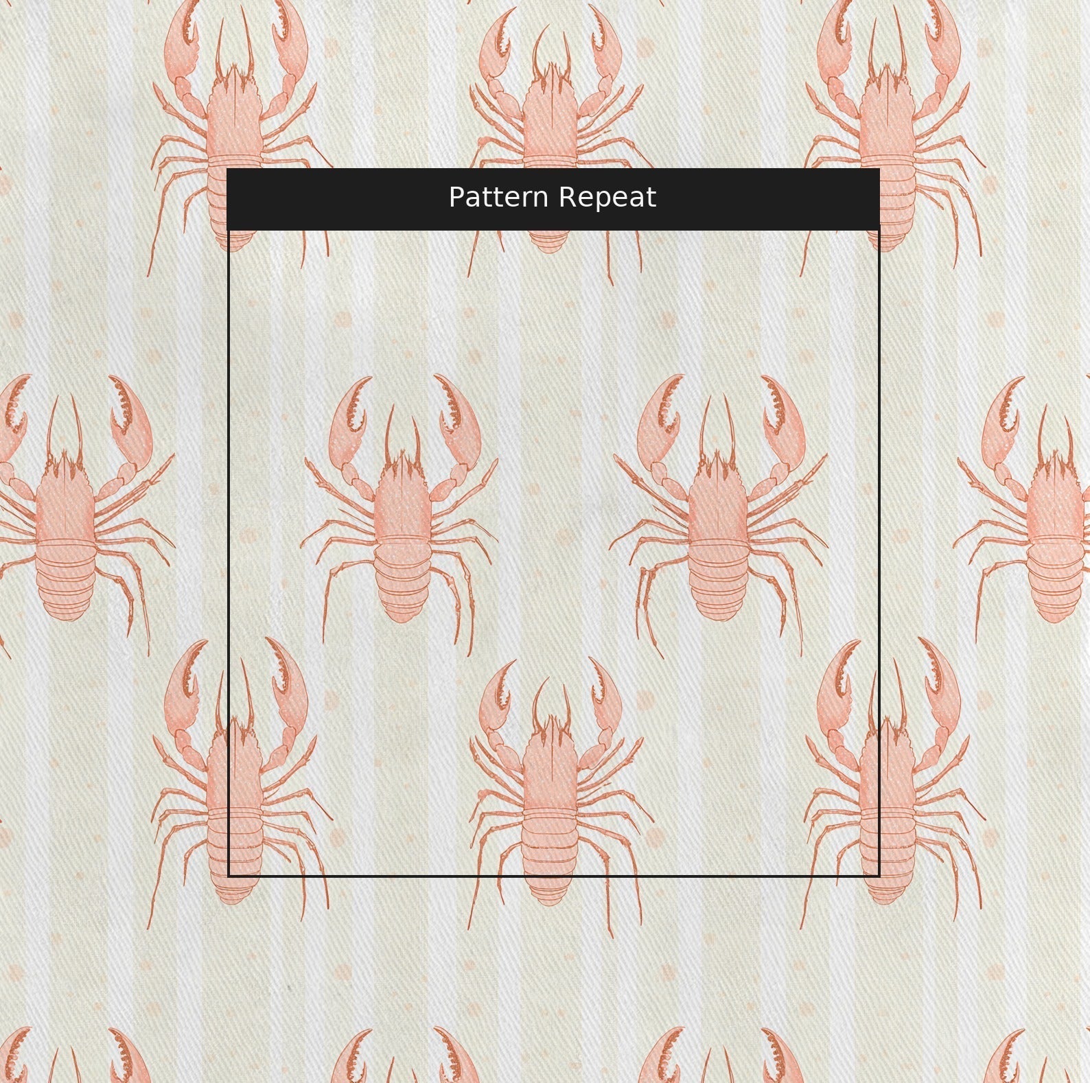Larry Lobsters - Fabric - Lemon Park