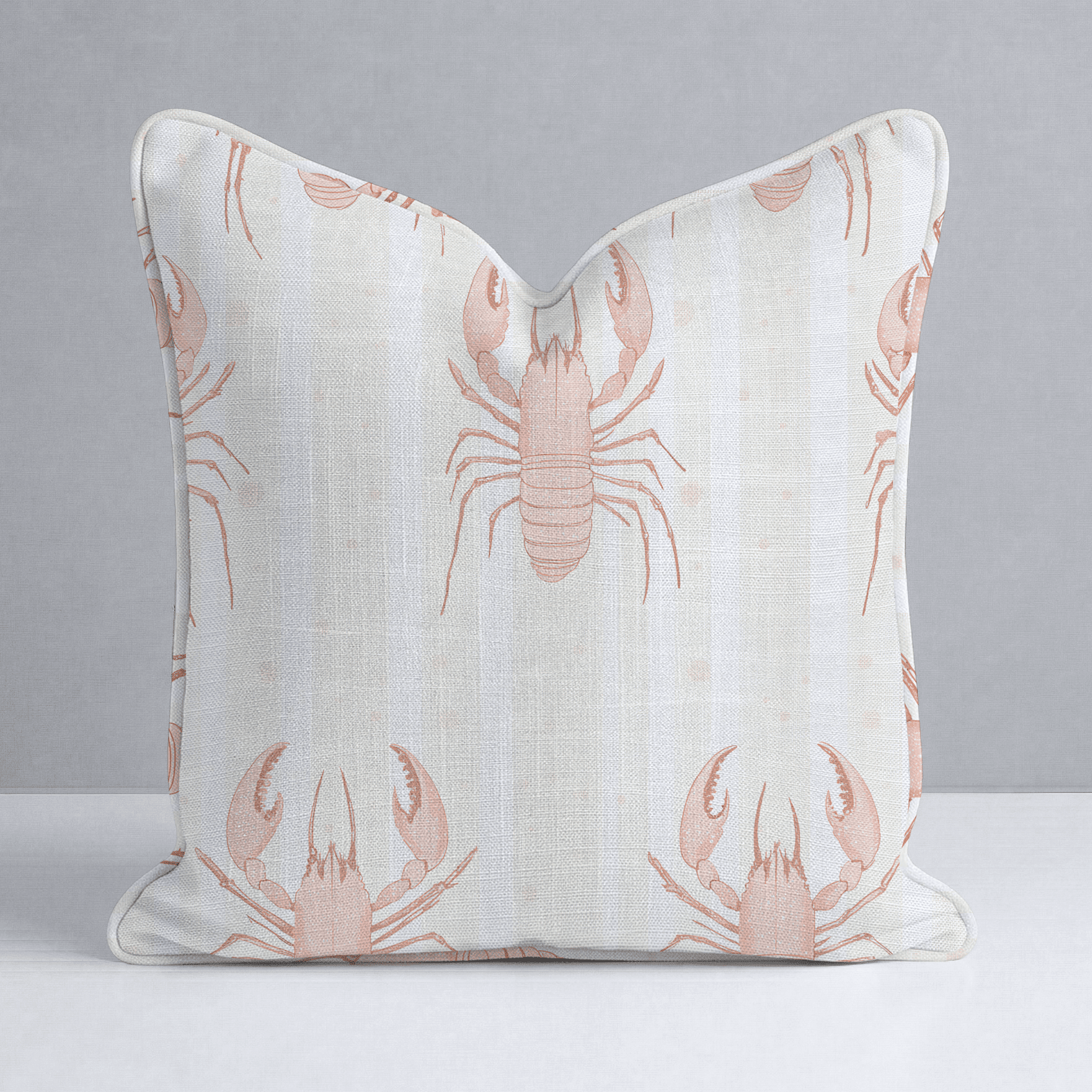 Larry Lobsters Throw Pillow - Benton Lane Home - Lemon Park