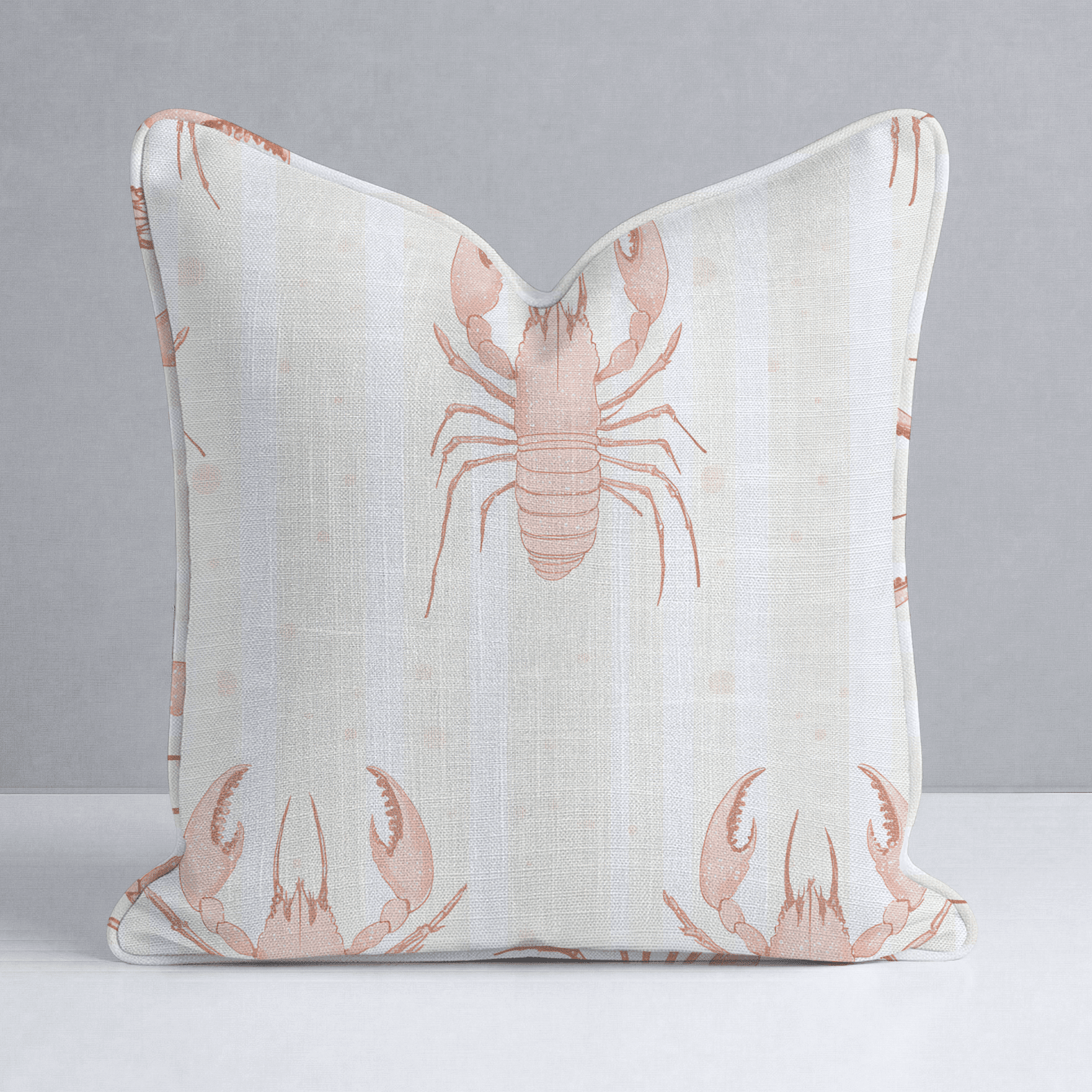 Larry Lobsters Throw Pillow - Benton Lane Home - Lemon Park