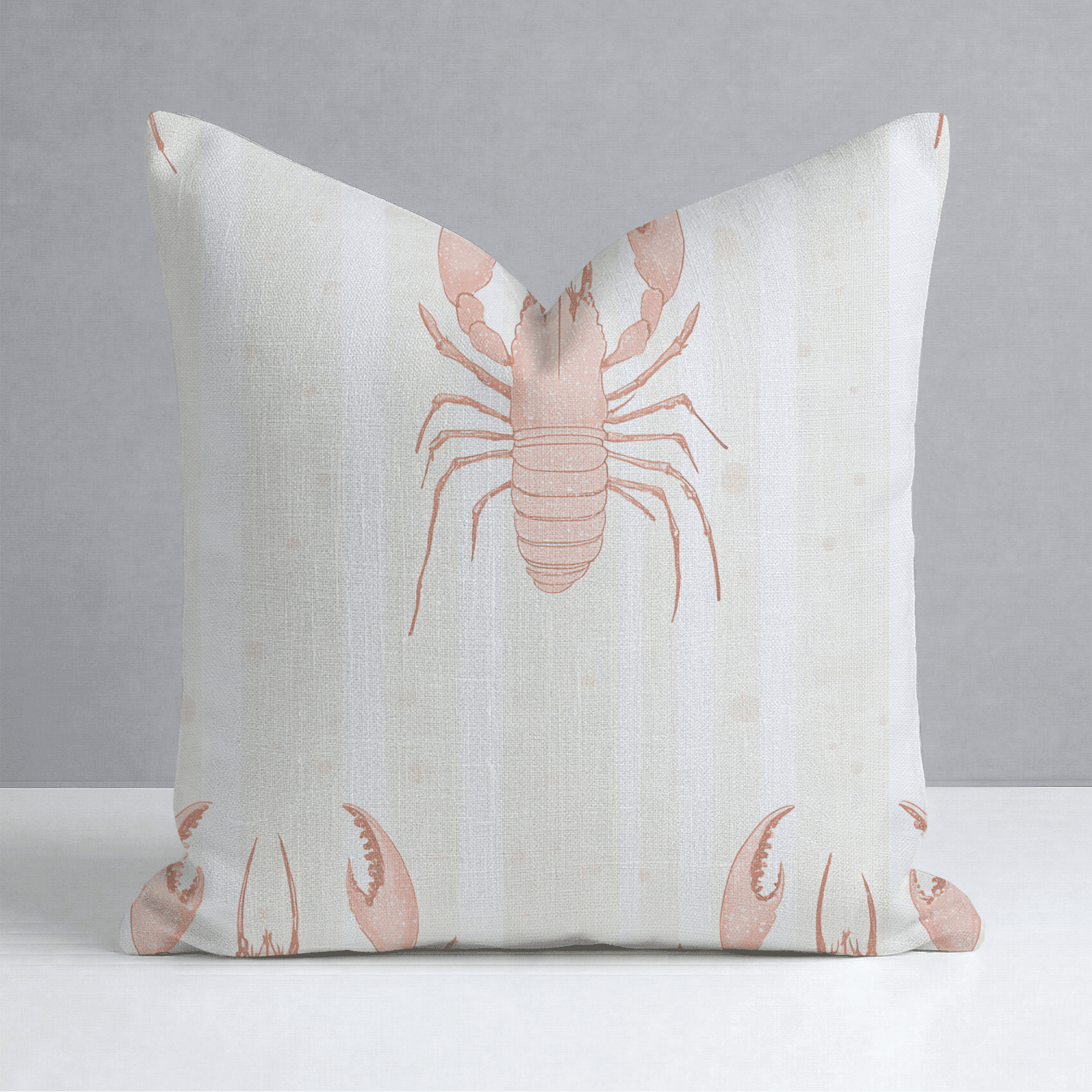 Larry Lobsters Throw Pillow - Benton Lane Home - Lemon Park