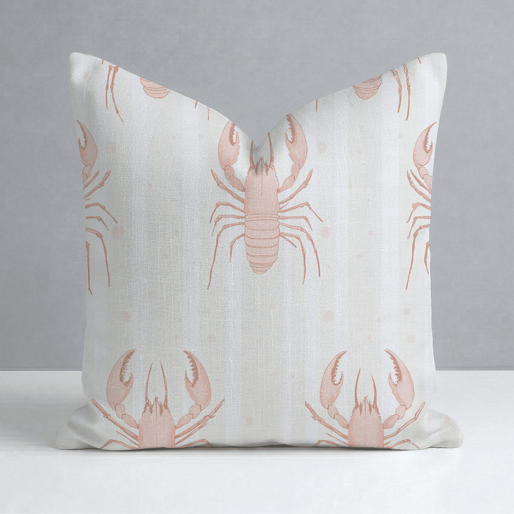 Larry Lobsters Throw Pillow - Benton Lane Home - Lemon Park