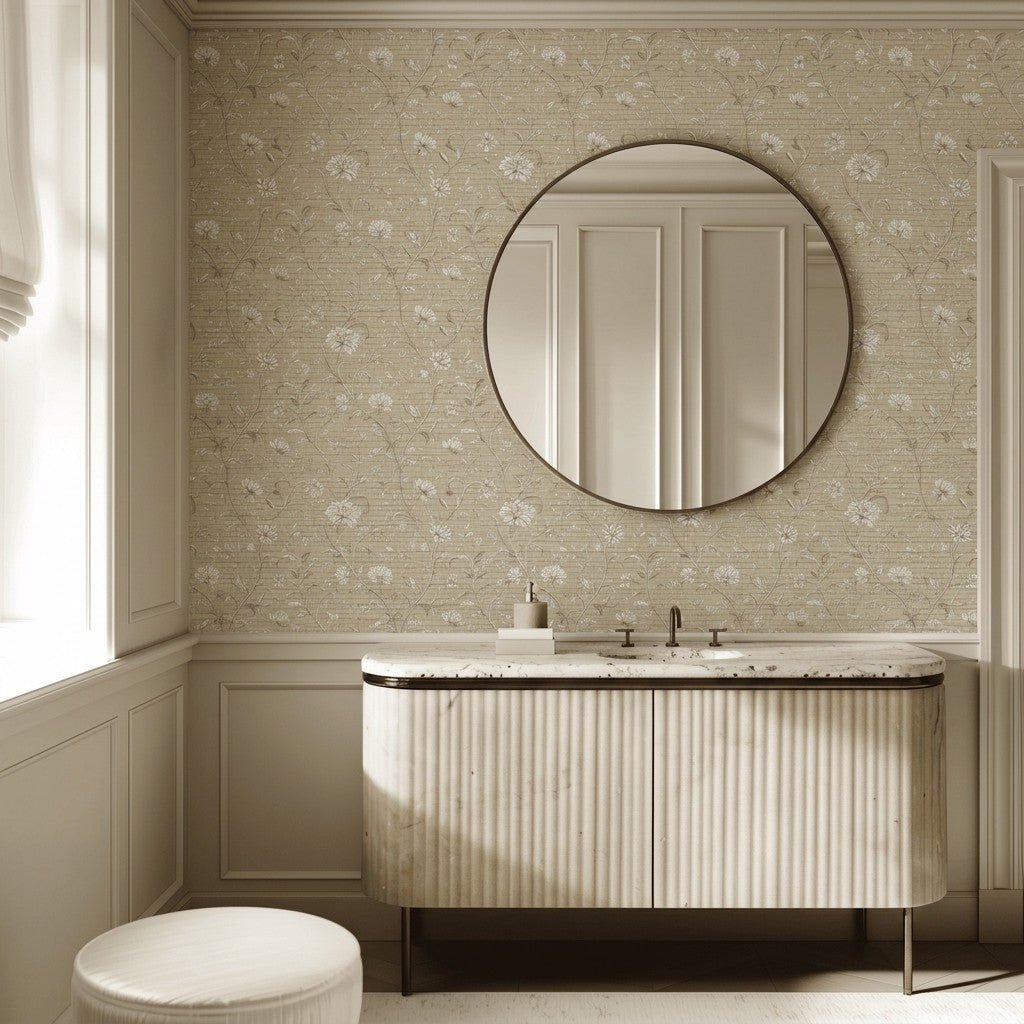 Laura Lynn Faux Grasscloth Wallpaper - Painted Paper