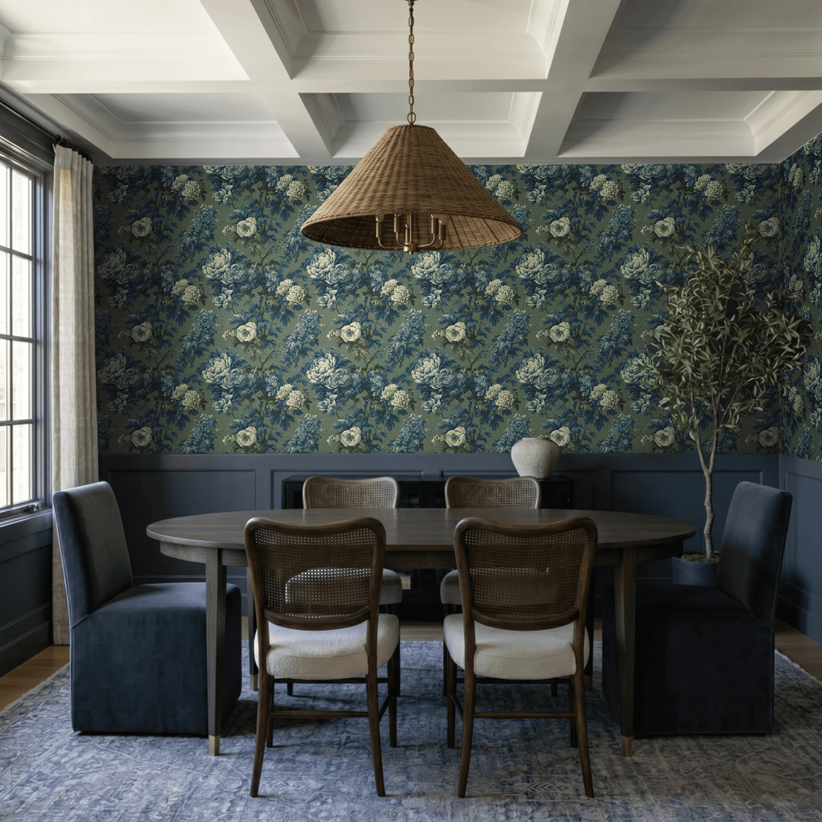 Laurel & Bloom Wallpaper - Painted Paper