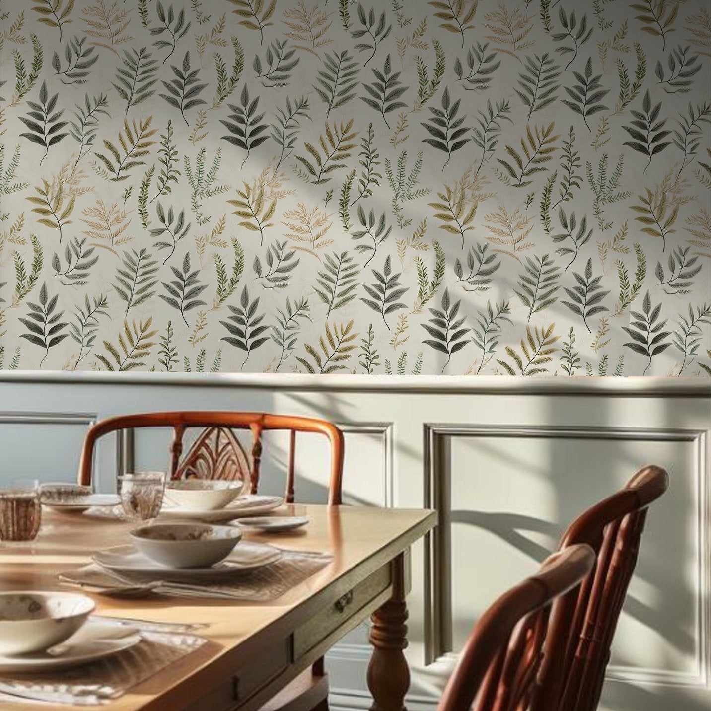 Laurel Fern Wallpaper - Benton Lane Home - Painted Paper
