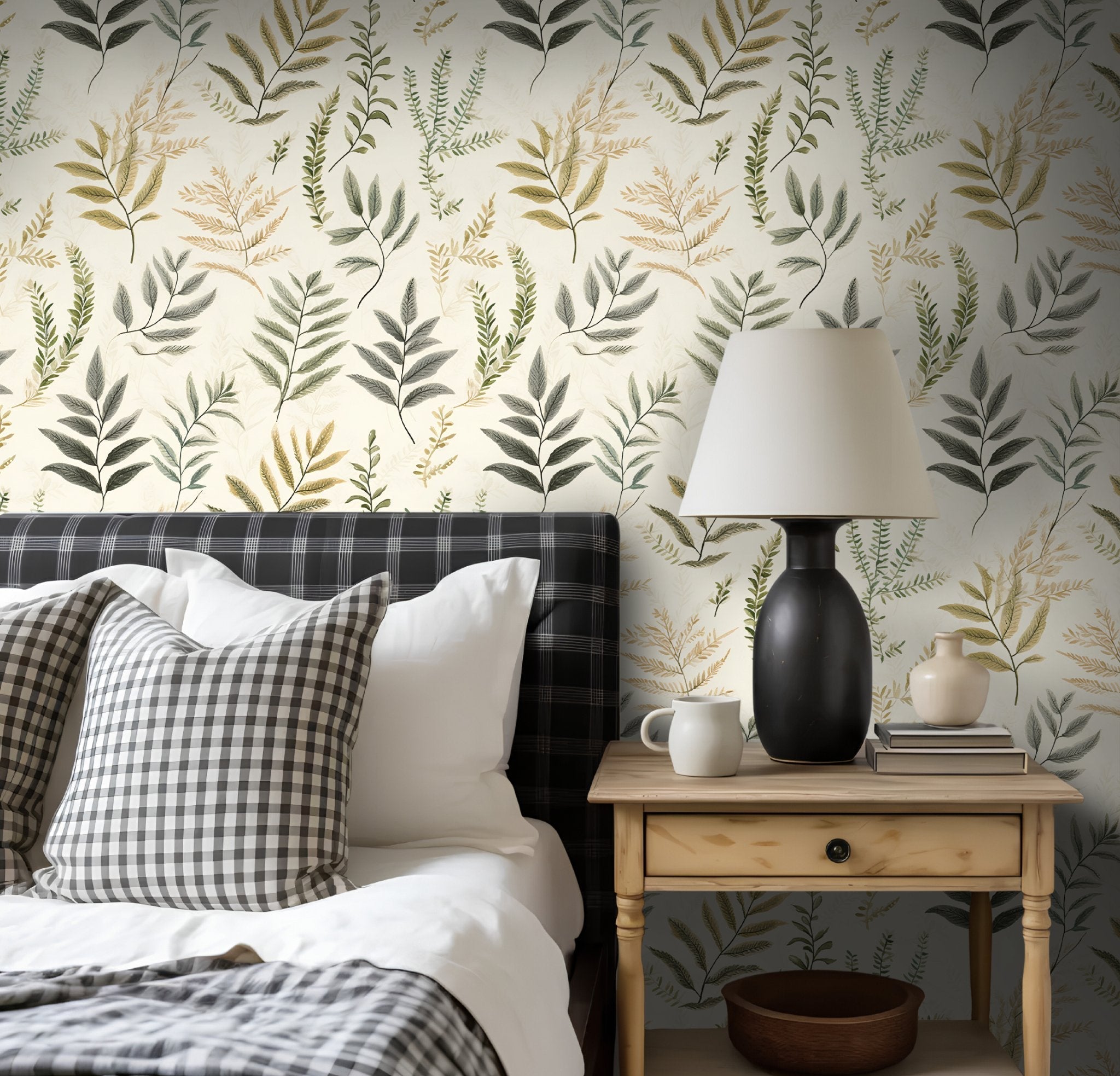Laurel Fern Wallpaper - Benton Lane Home - Painted Paper