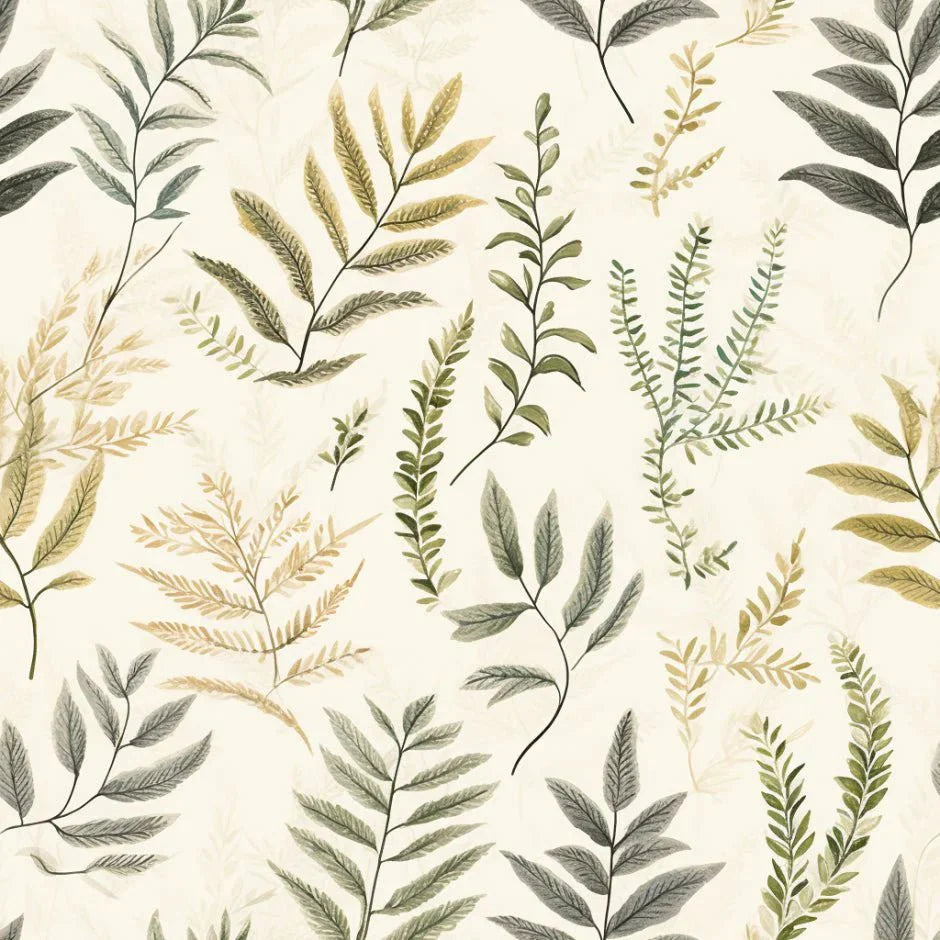 Laurel Fern Wallpaper - Painted Paper