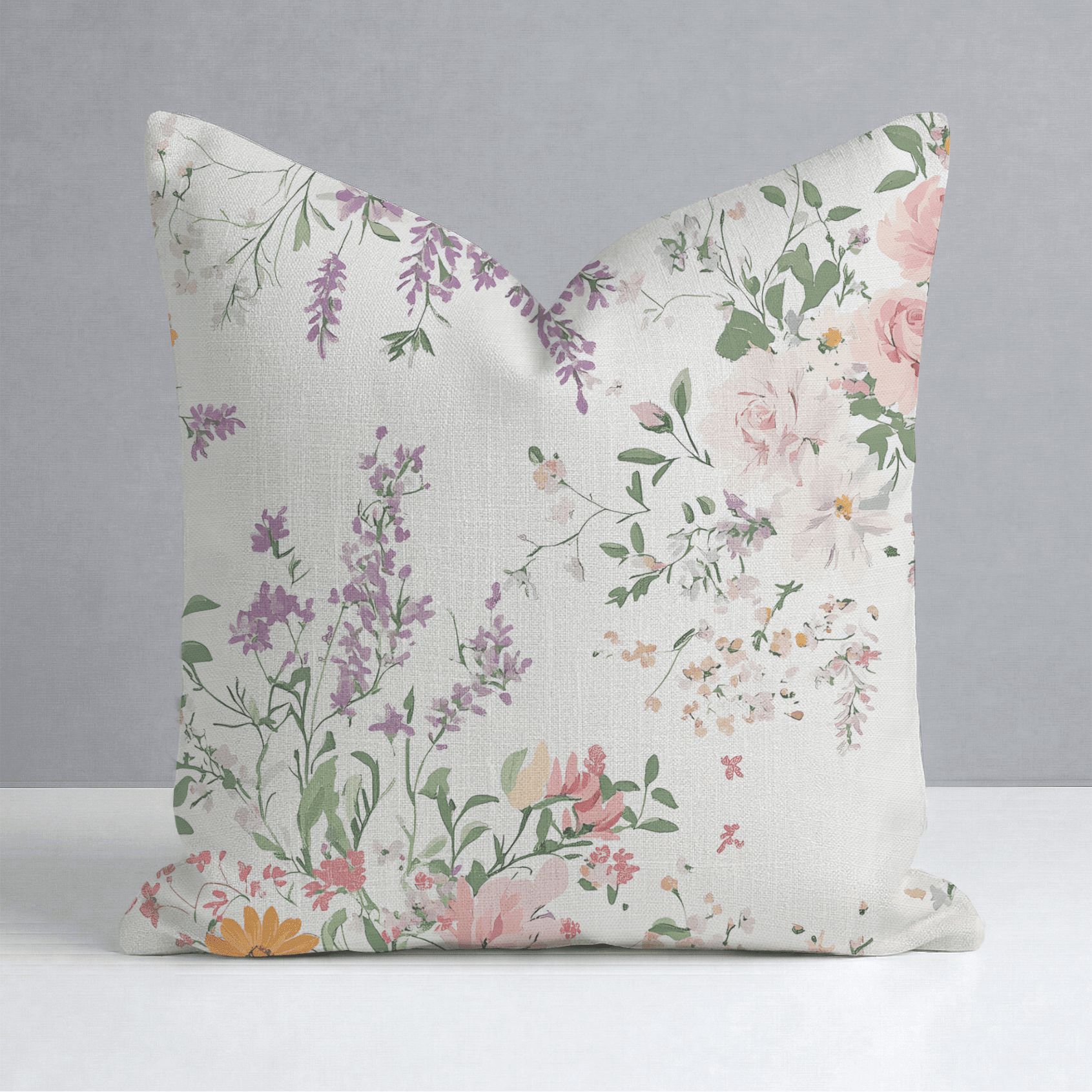 Lavender Lace Throw Pillow - Benton Lane Home - Lemon Park