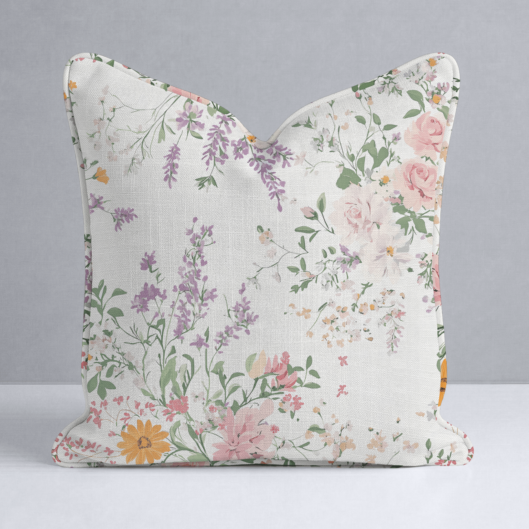 Lavender Lace Throw Pillow - Lemon Park
