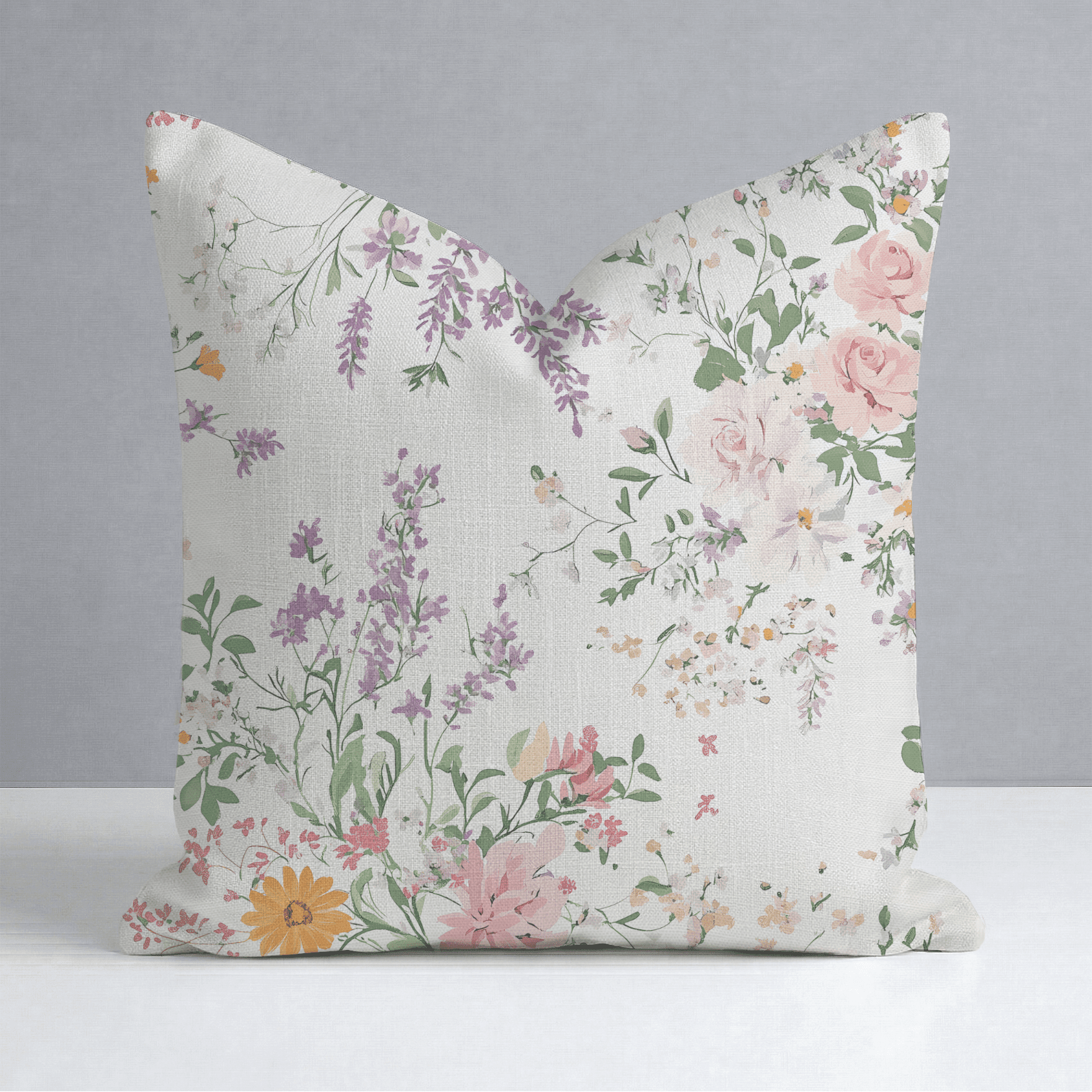 Lavender Lace Throw Pillow - Benton Lane Home - Lemon Park