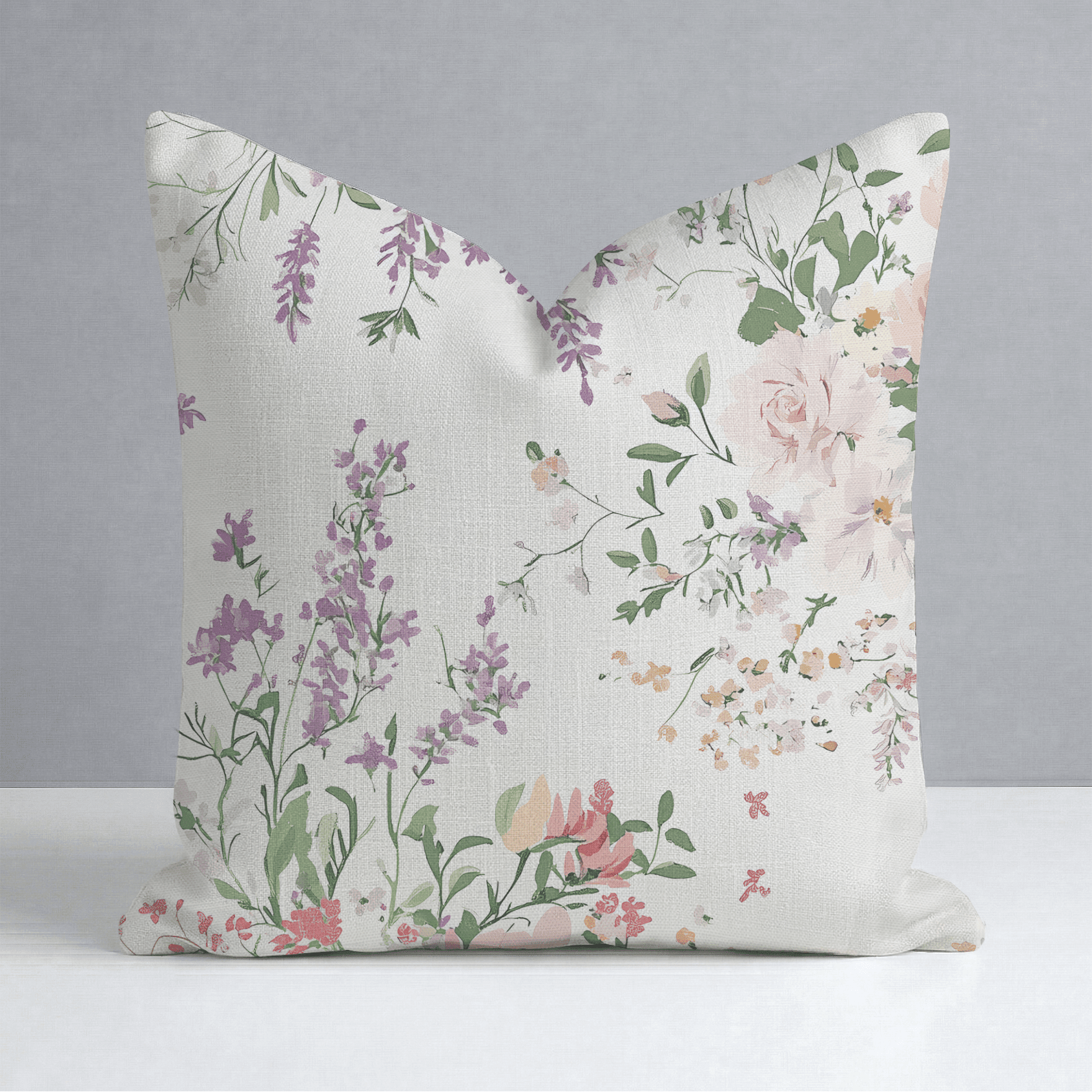 Lavender Lace Throw Pillow - Benton Lane Home - Lemon Park